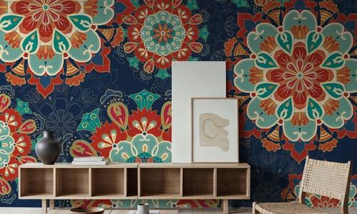 Folk Floral VIII Dark