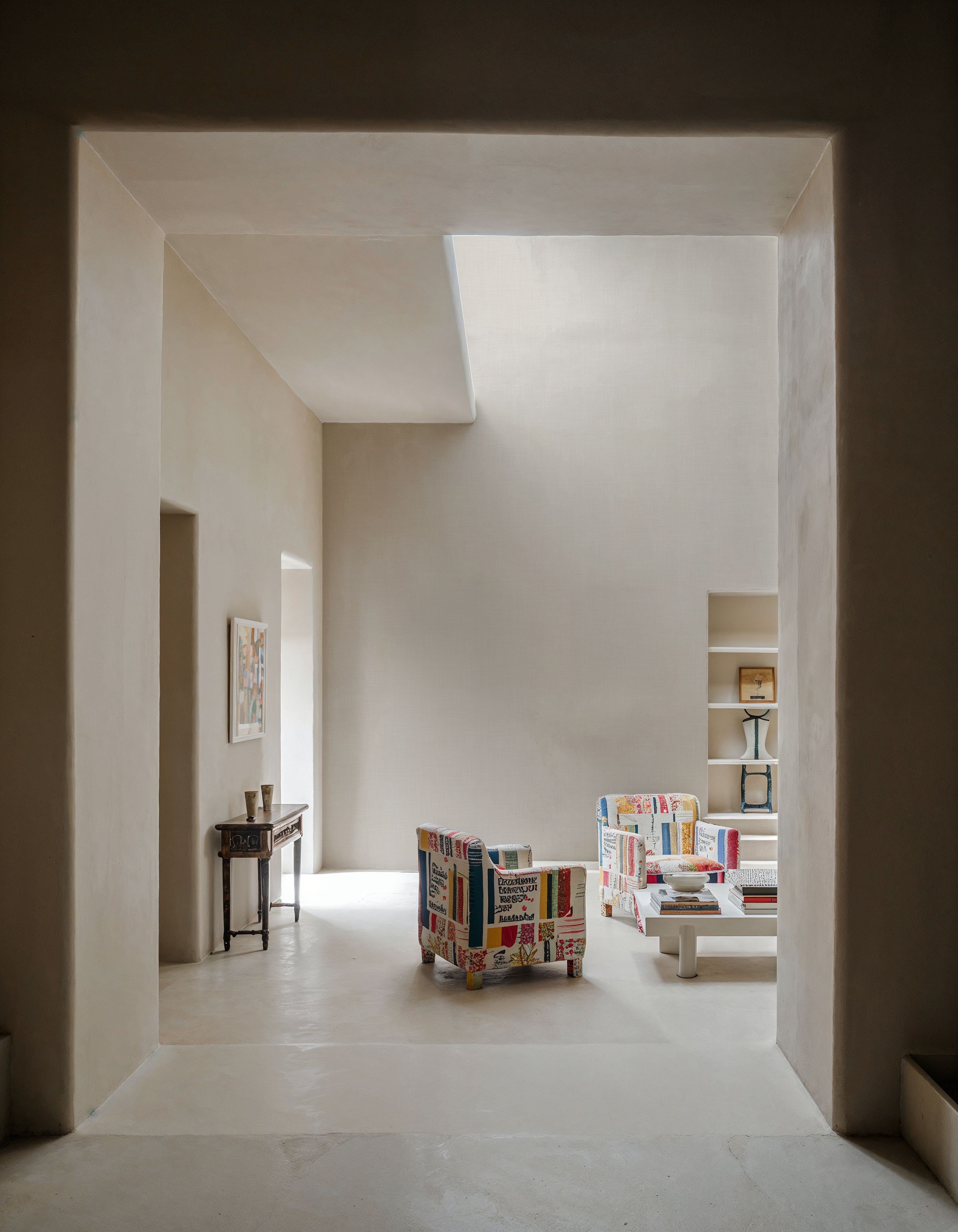 Mottled Linen Effect, Ivory