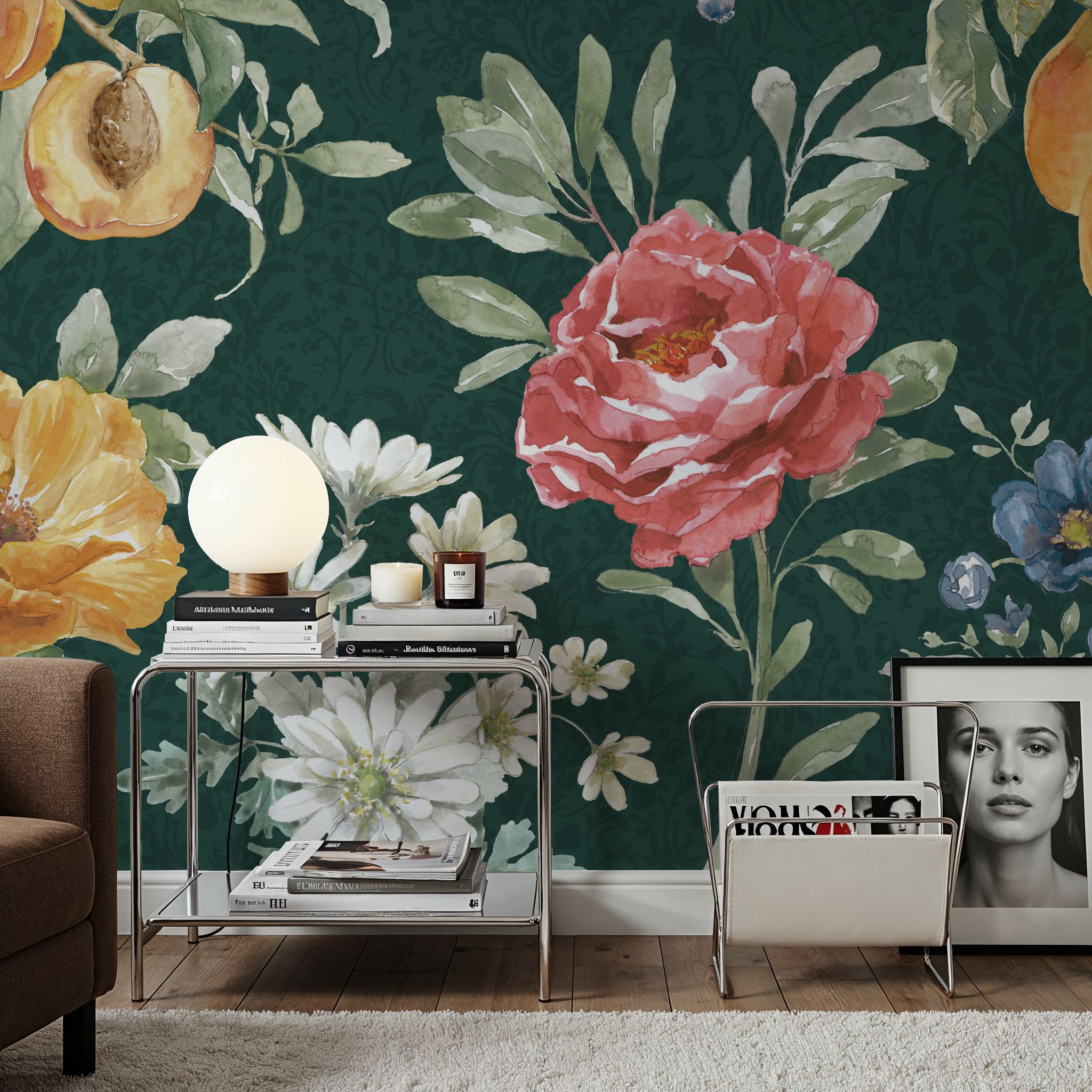 Floral Solitude Green