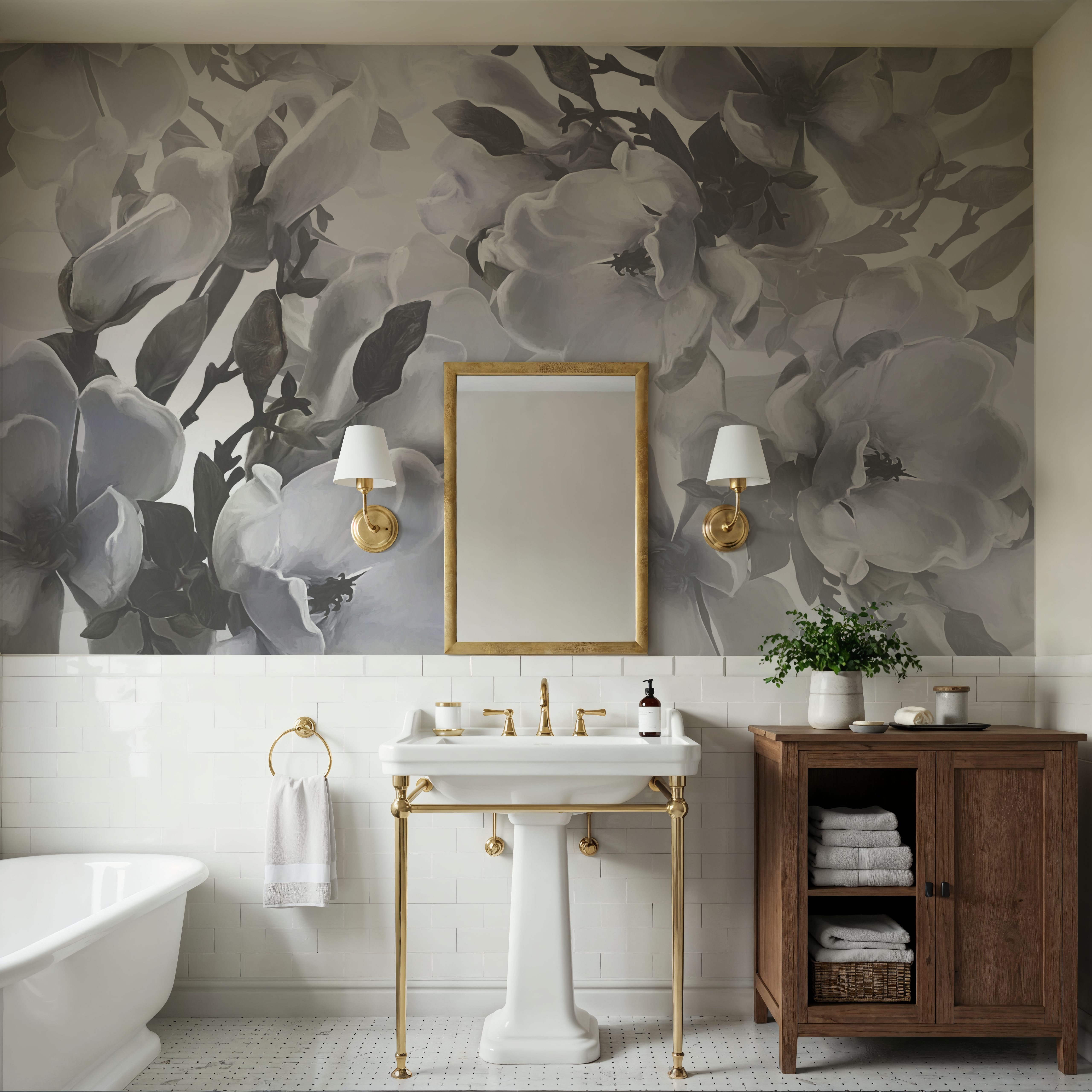 Dreaming of Magnolias Small (No Lines), Blue