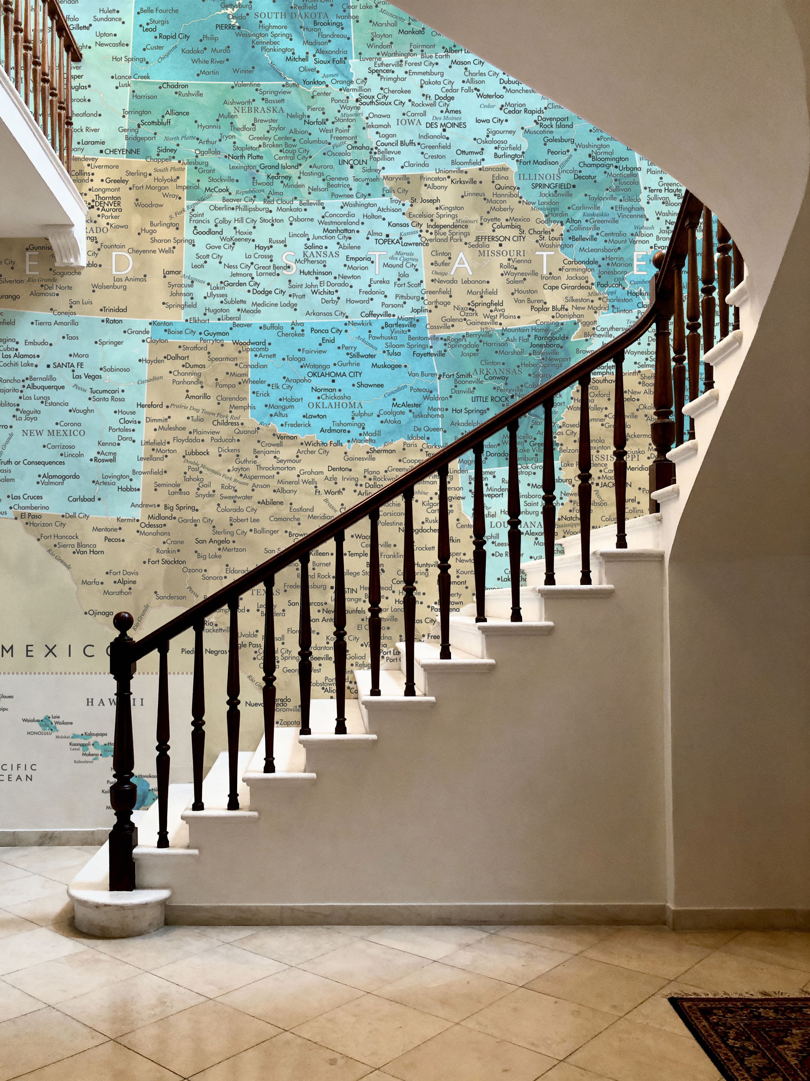 US Map Detailed - Uxia