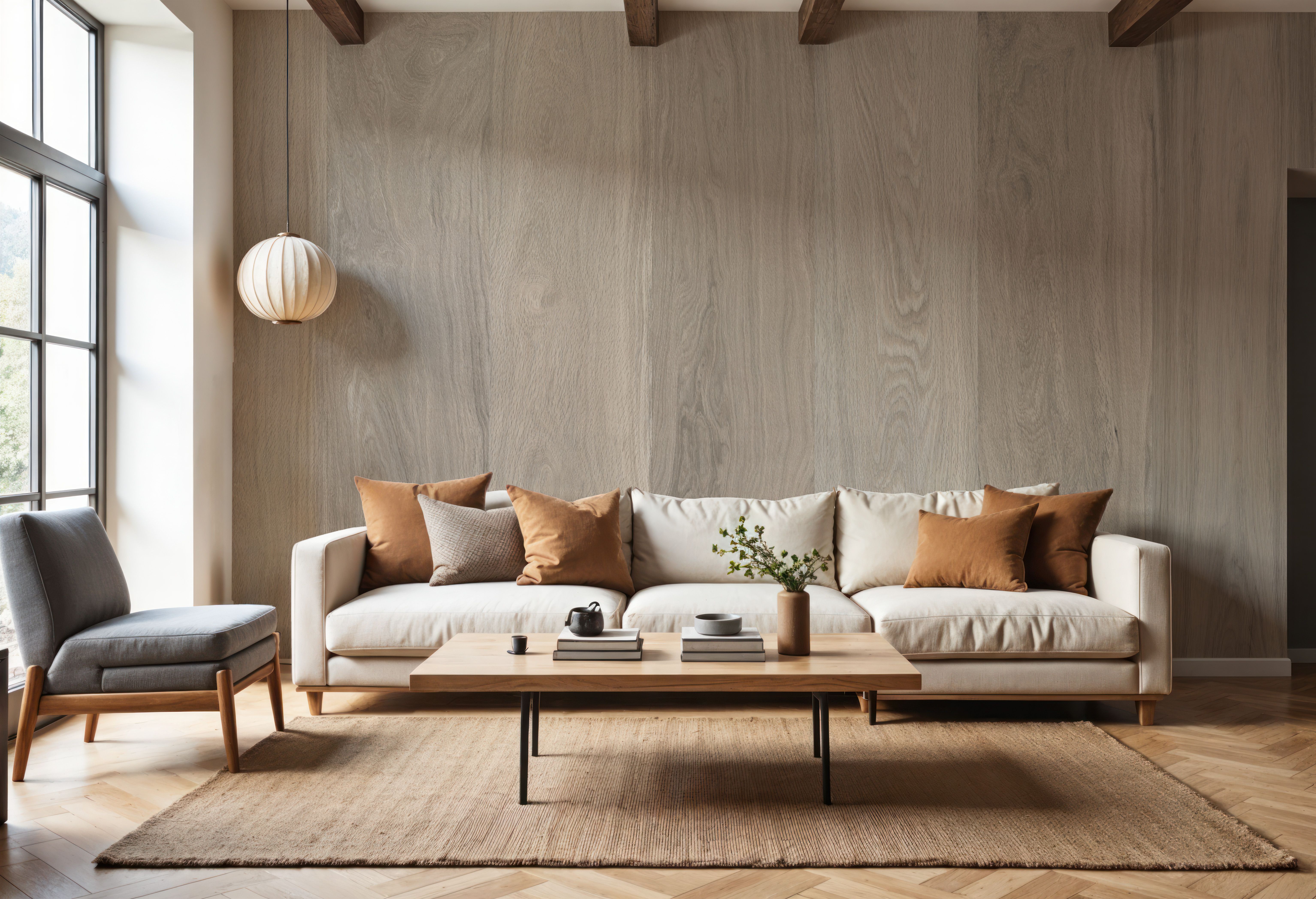 Grain Clad, White Wash, Tapety