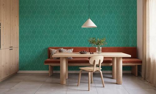 Bohemian Leaves Persian Green