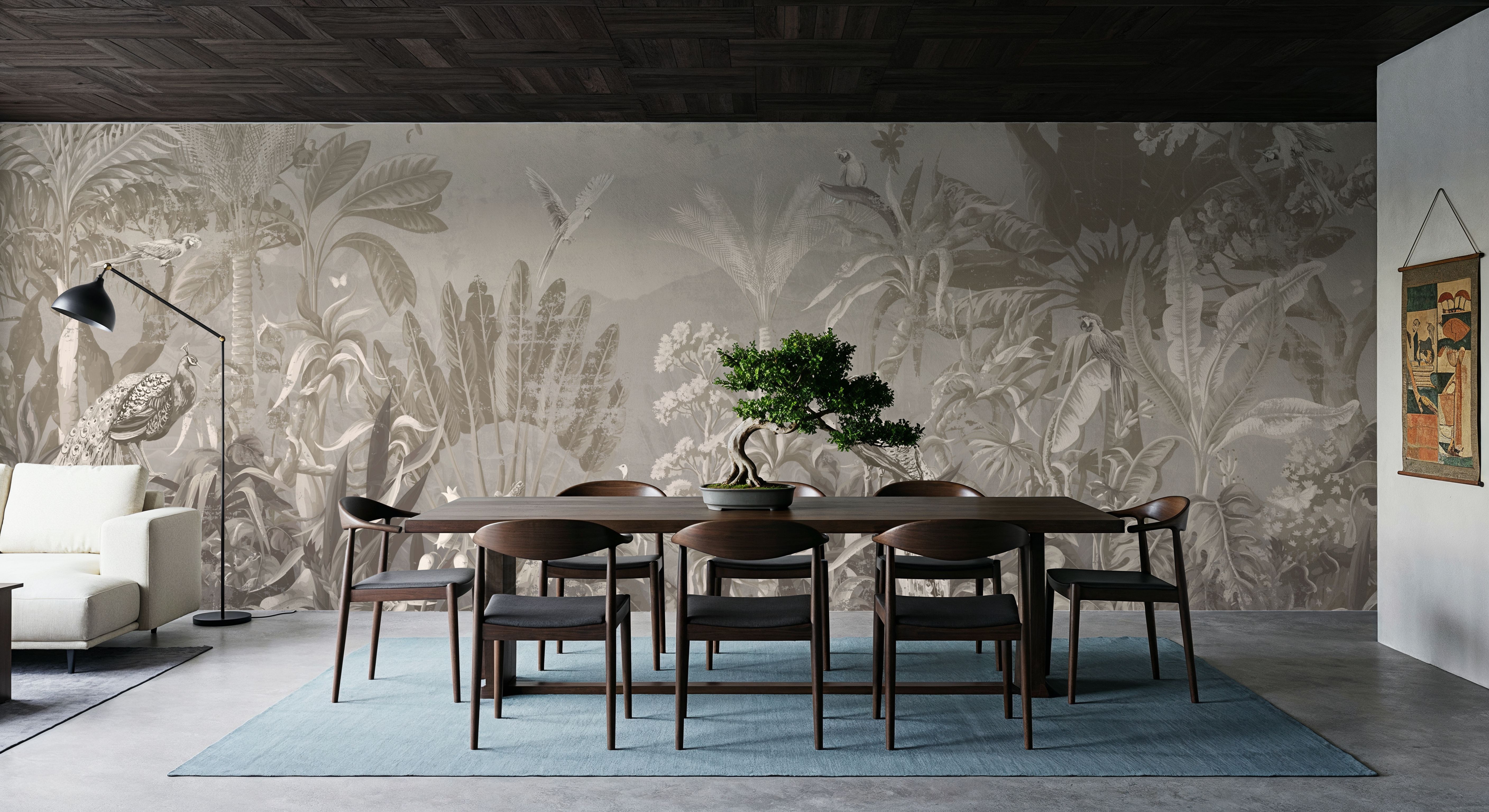 Peacock Garden, Wallpaper