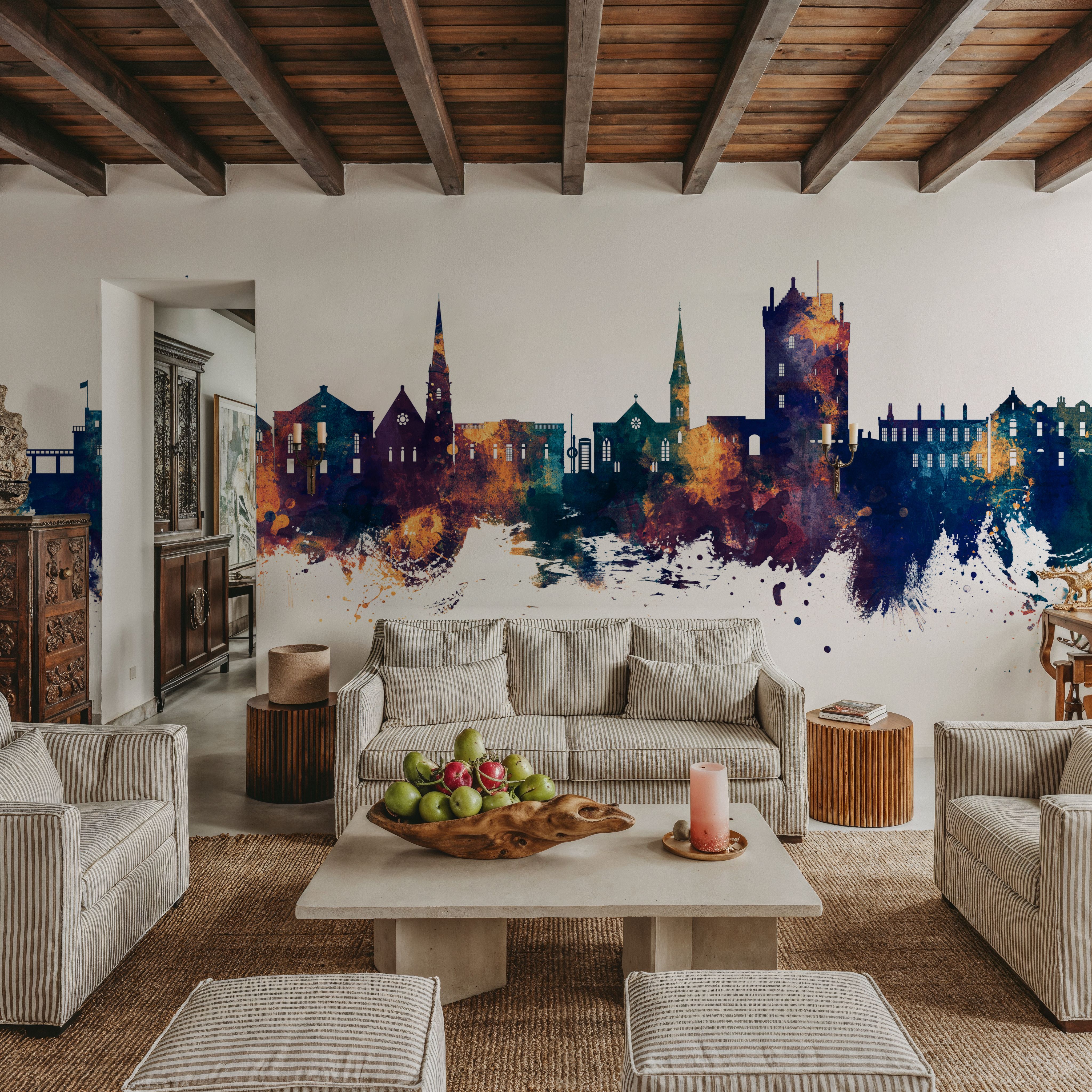 Broughty Ferry Scotland Skyline Blue & Bronze