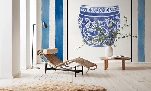 Chinoiserie Vase IV Stripes