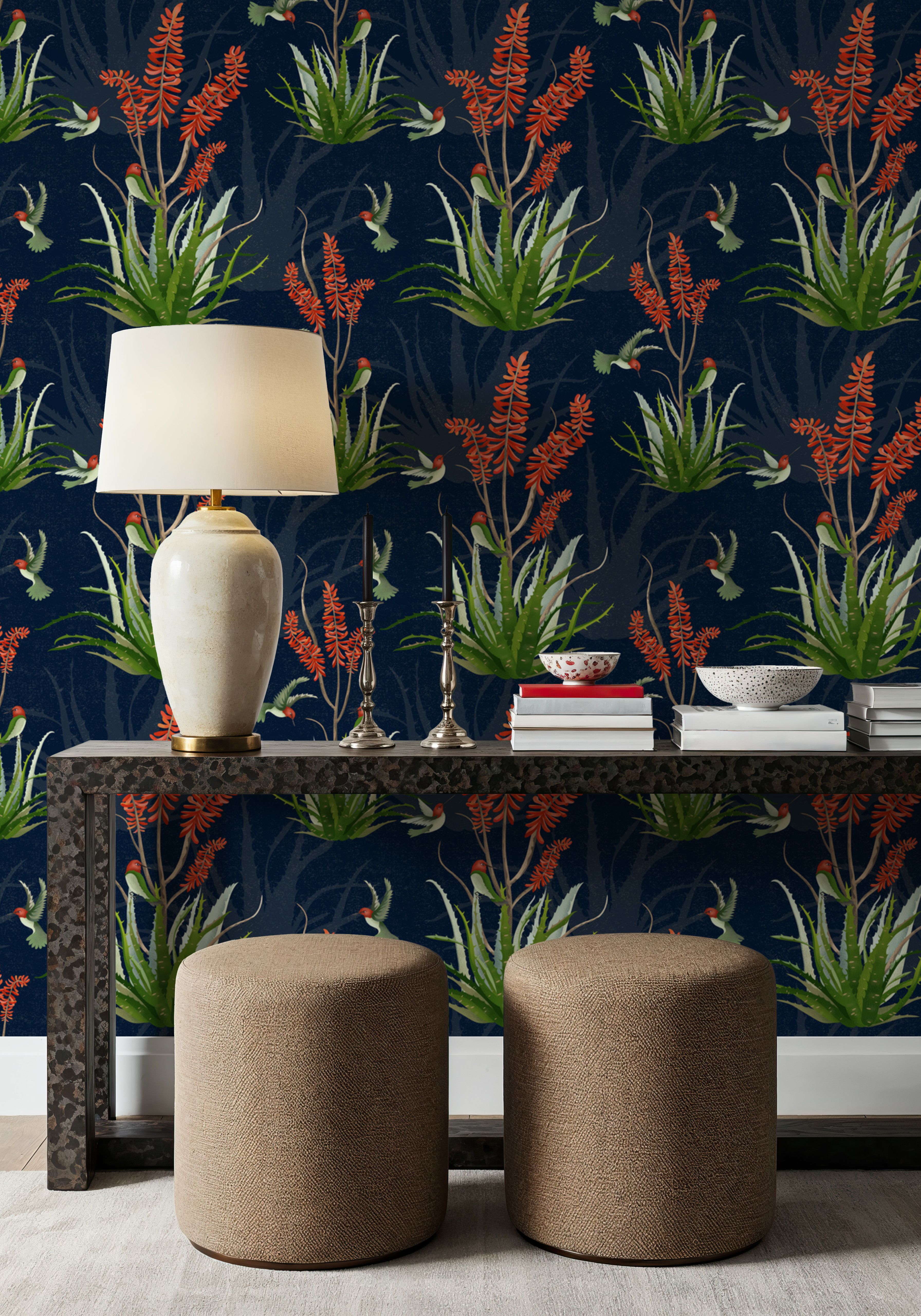 Aloe Vera Nectar, Midnight Blue, Tapet