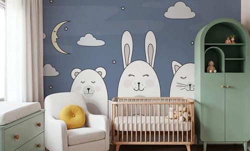Sleeping Bunny Blue