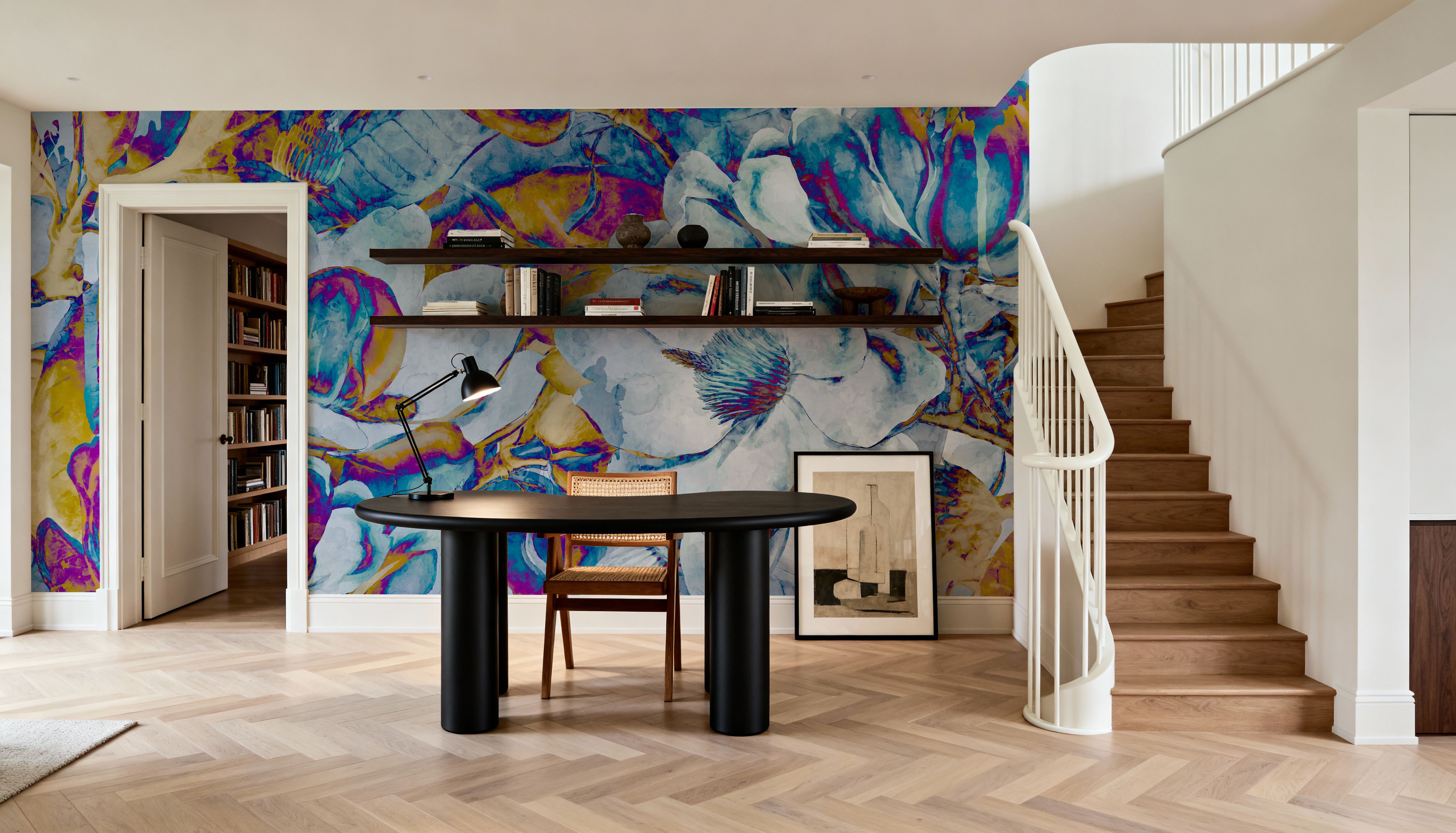 Magnolia art, Behang