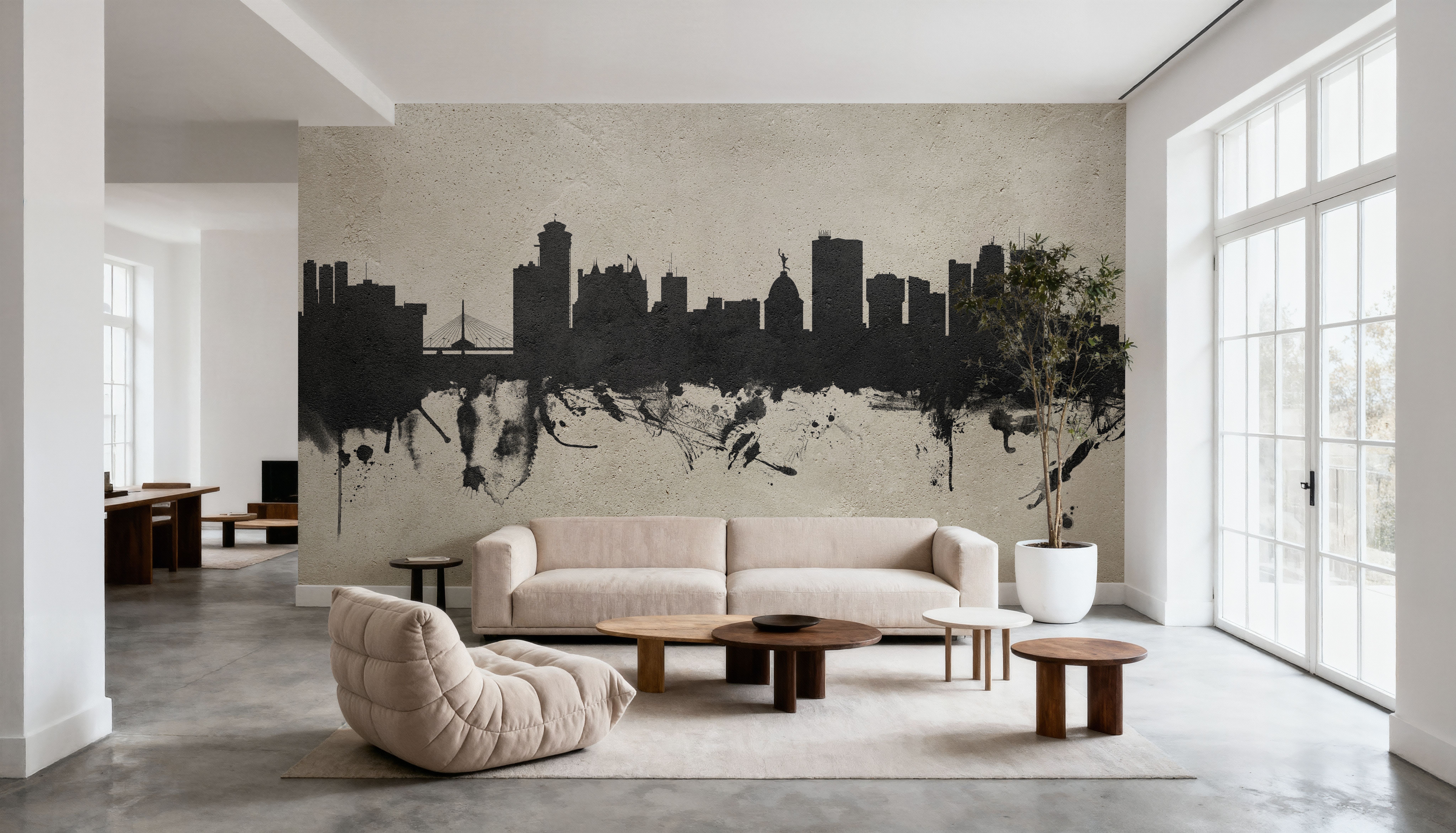 Winnipeg Canada Skyline Concrete