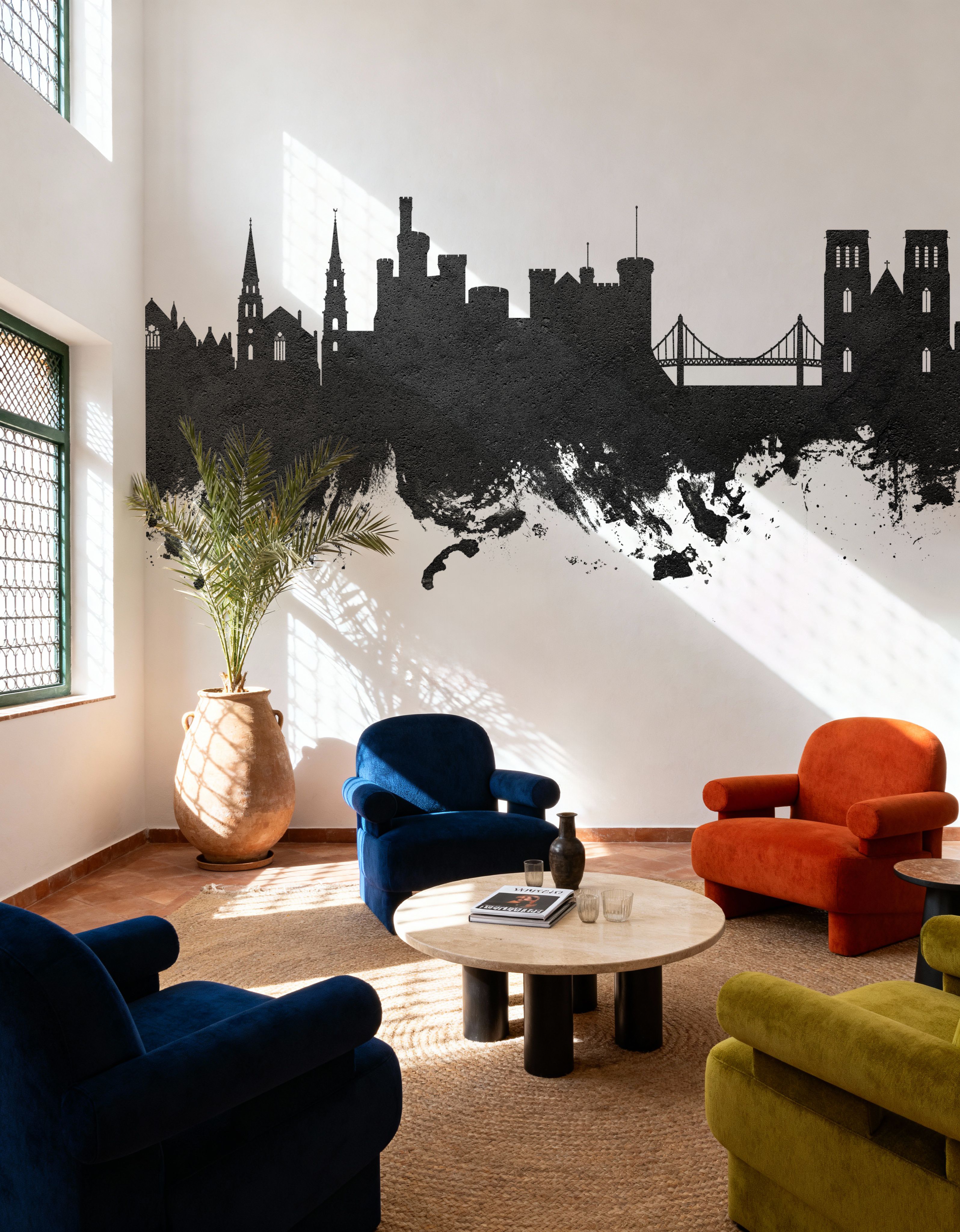 Inverness Scotland Skyline Black & White