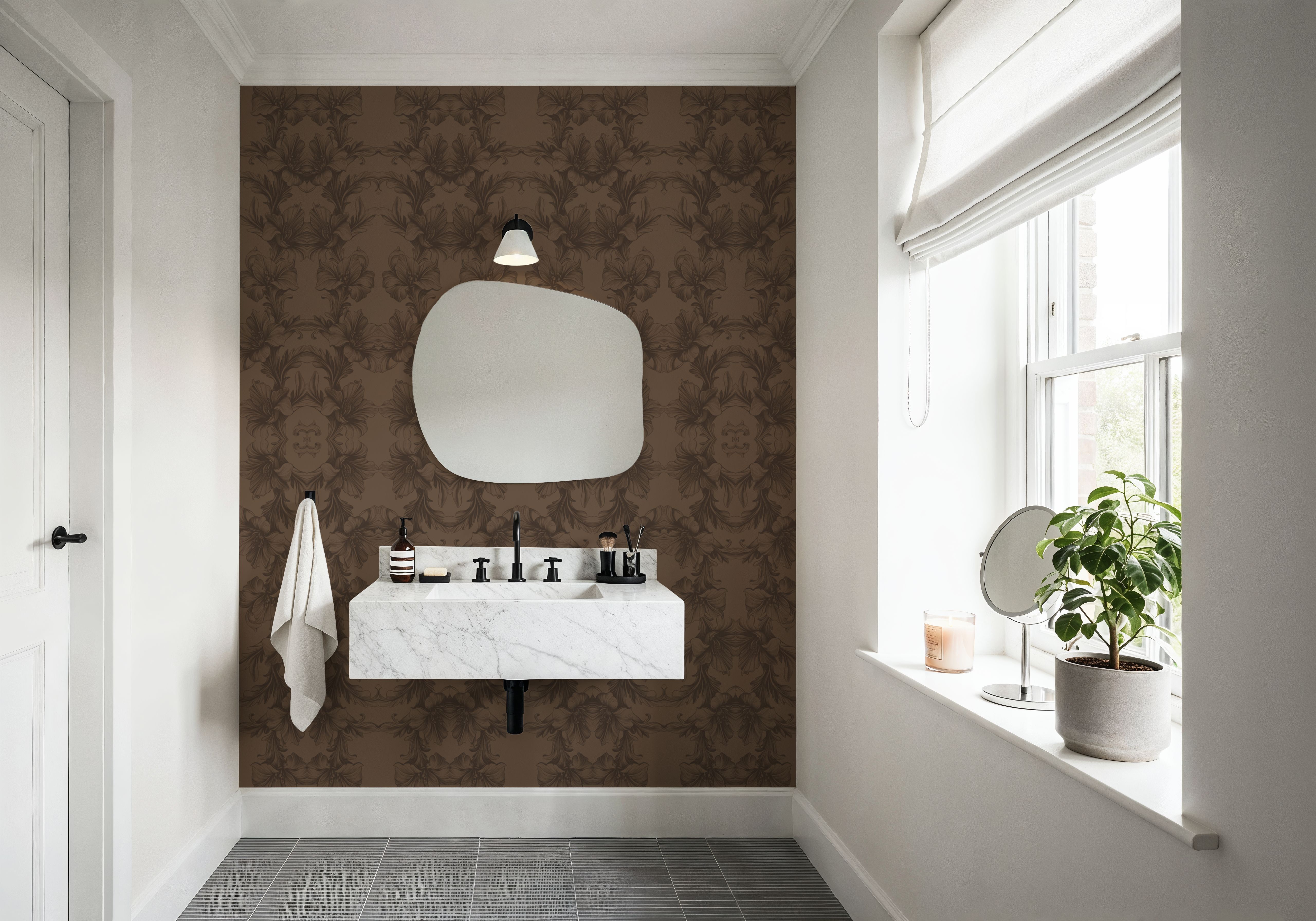 Flower Bridges Small Brown