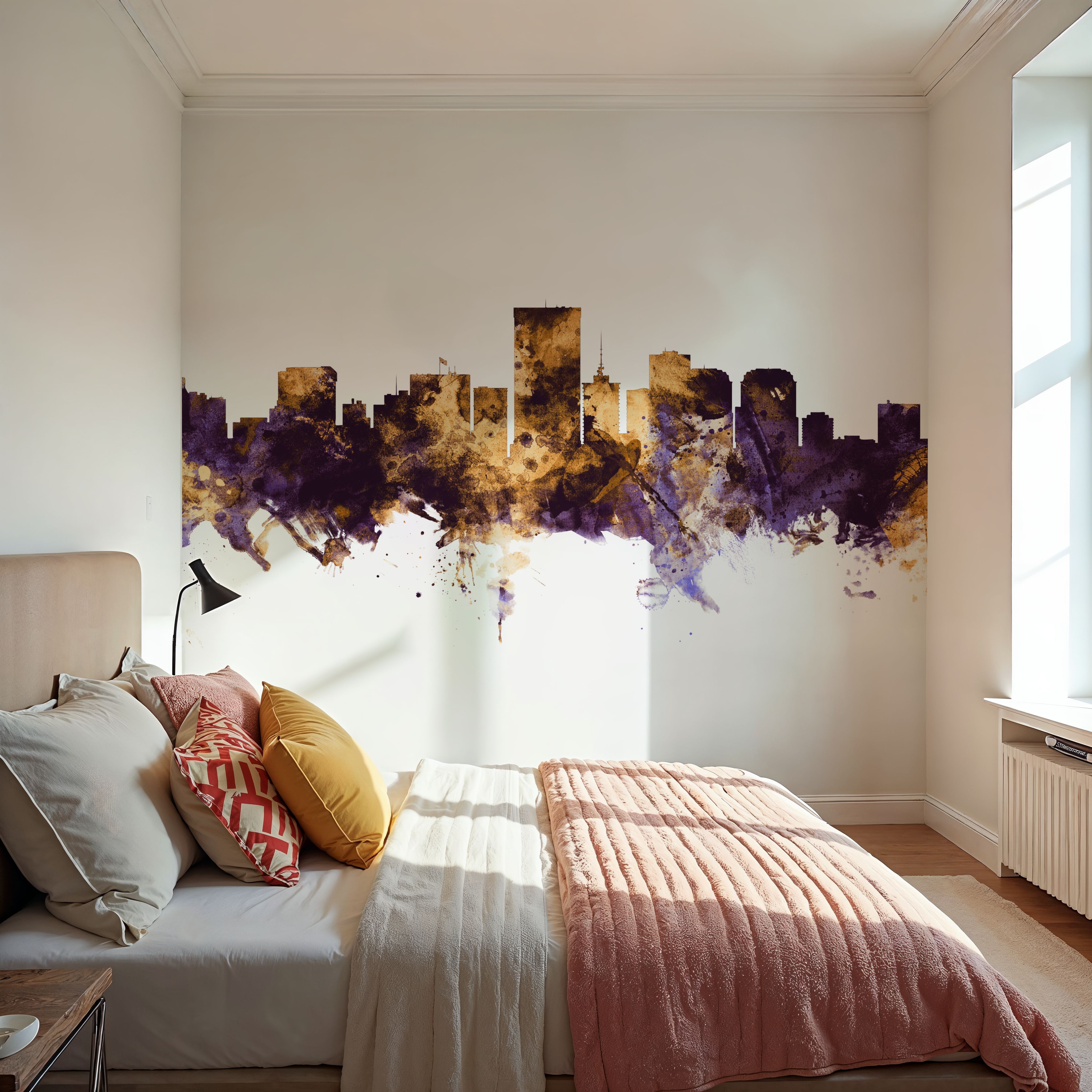 Richmond Virginia Skyline Purple & Gold