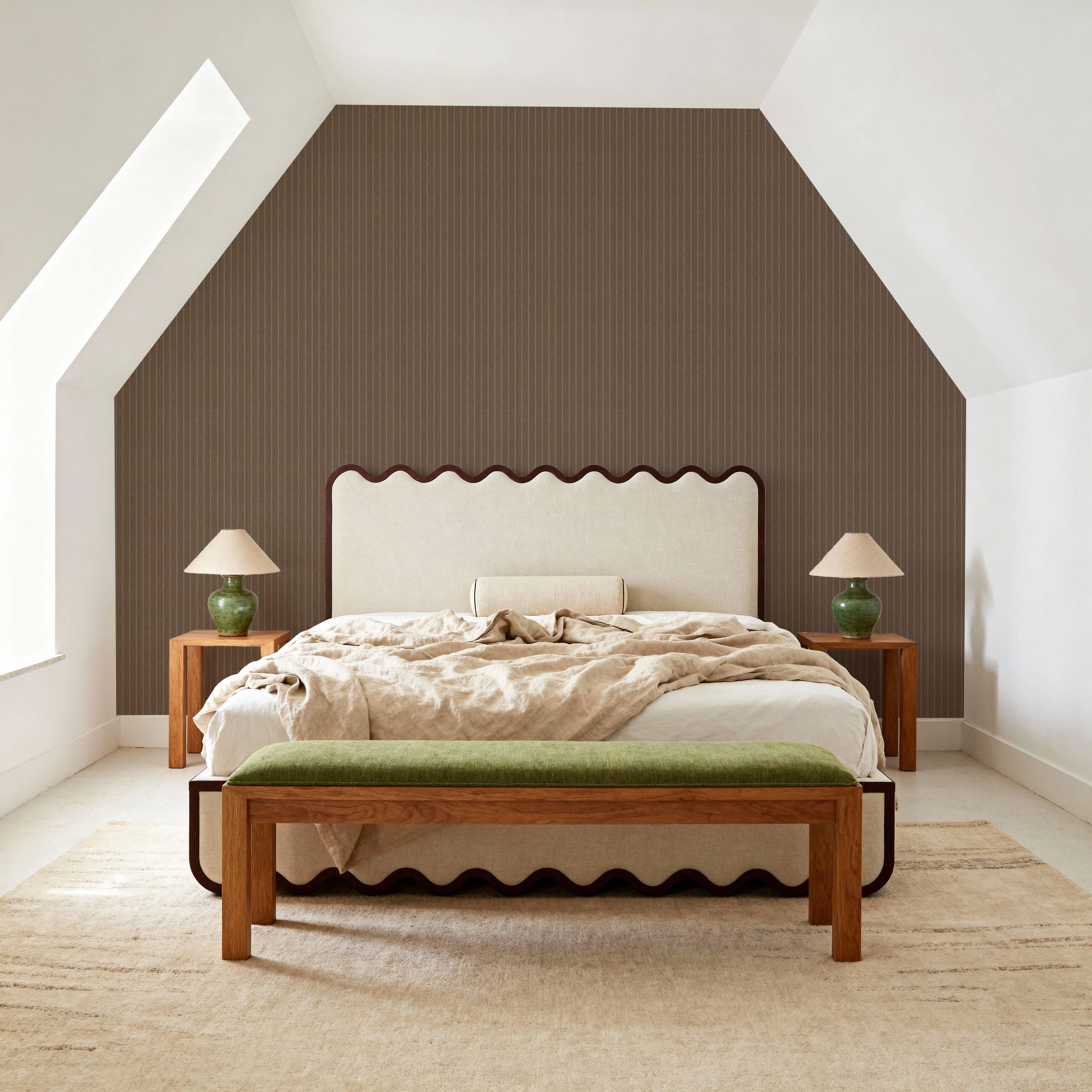 Tailor's Pin Stripe, Bear Brown