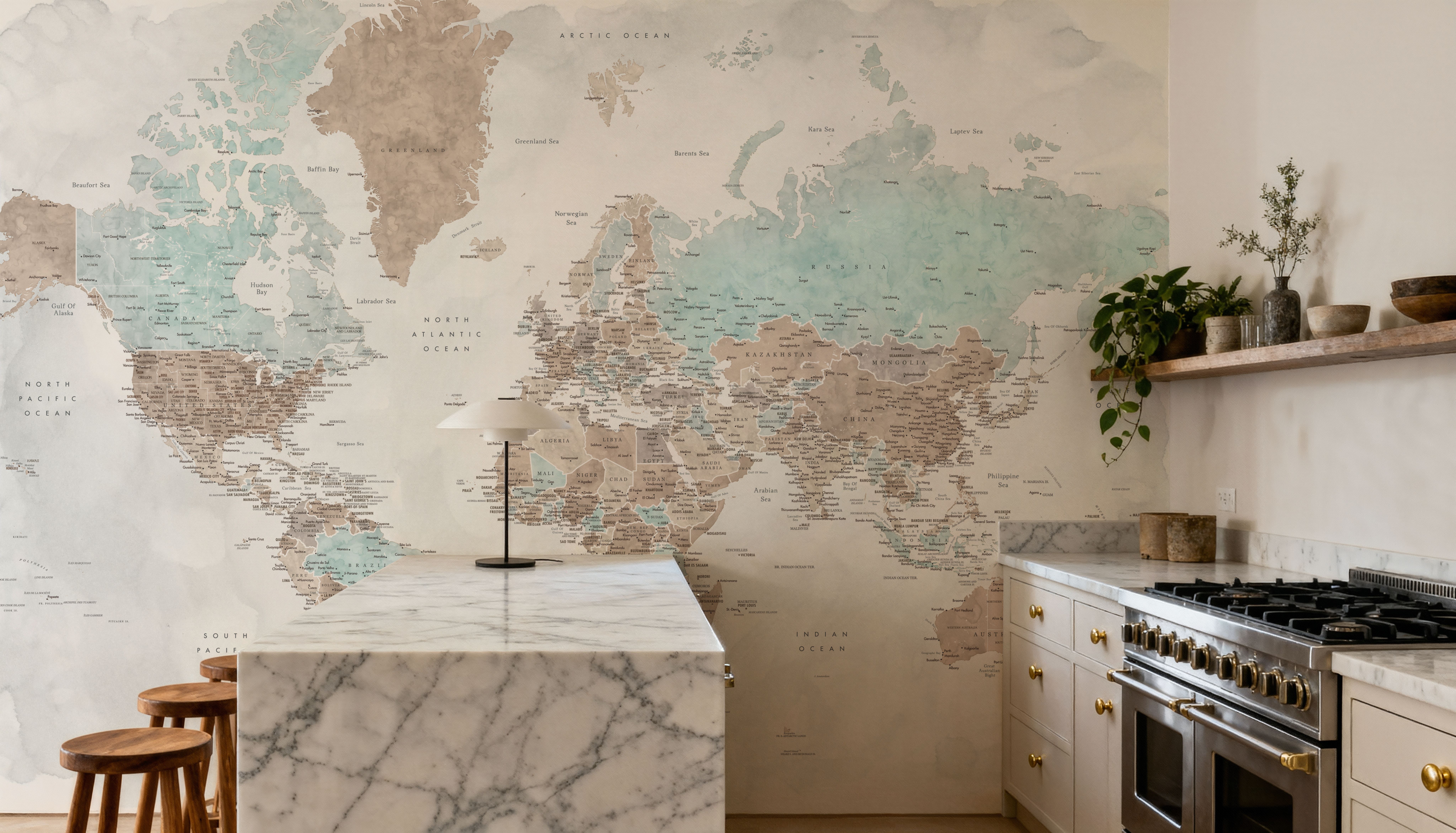 World Map Cities - Colleteh