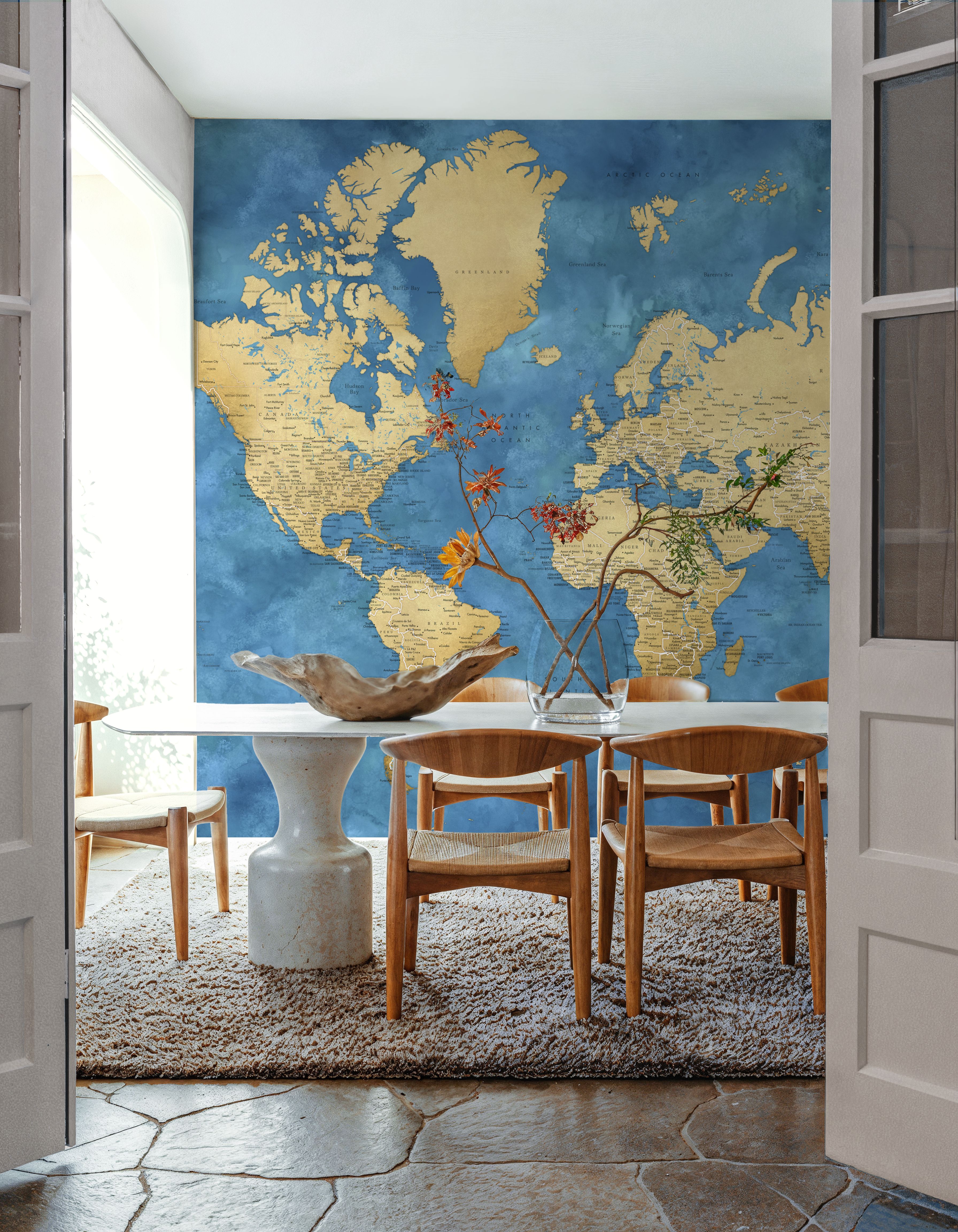 World Map Cities - Ernest