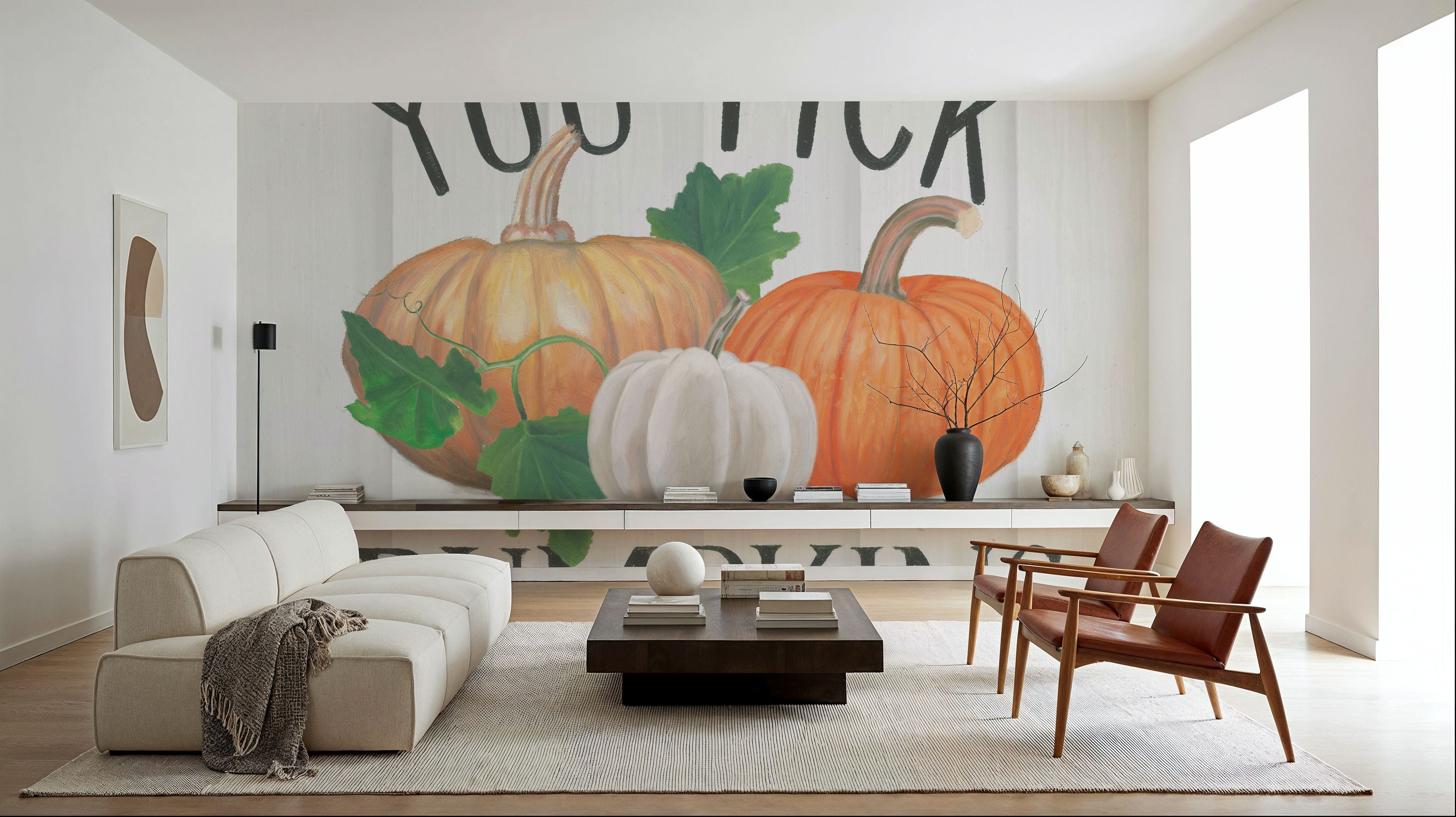 You Pick Pumpkins, Tapeten