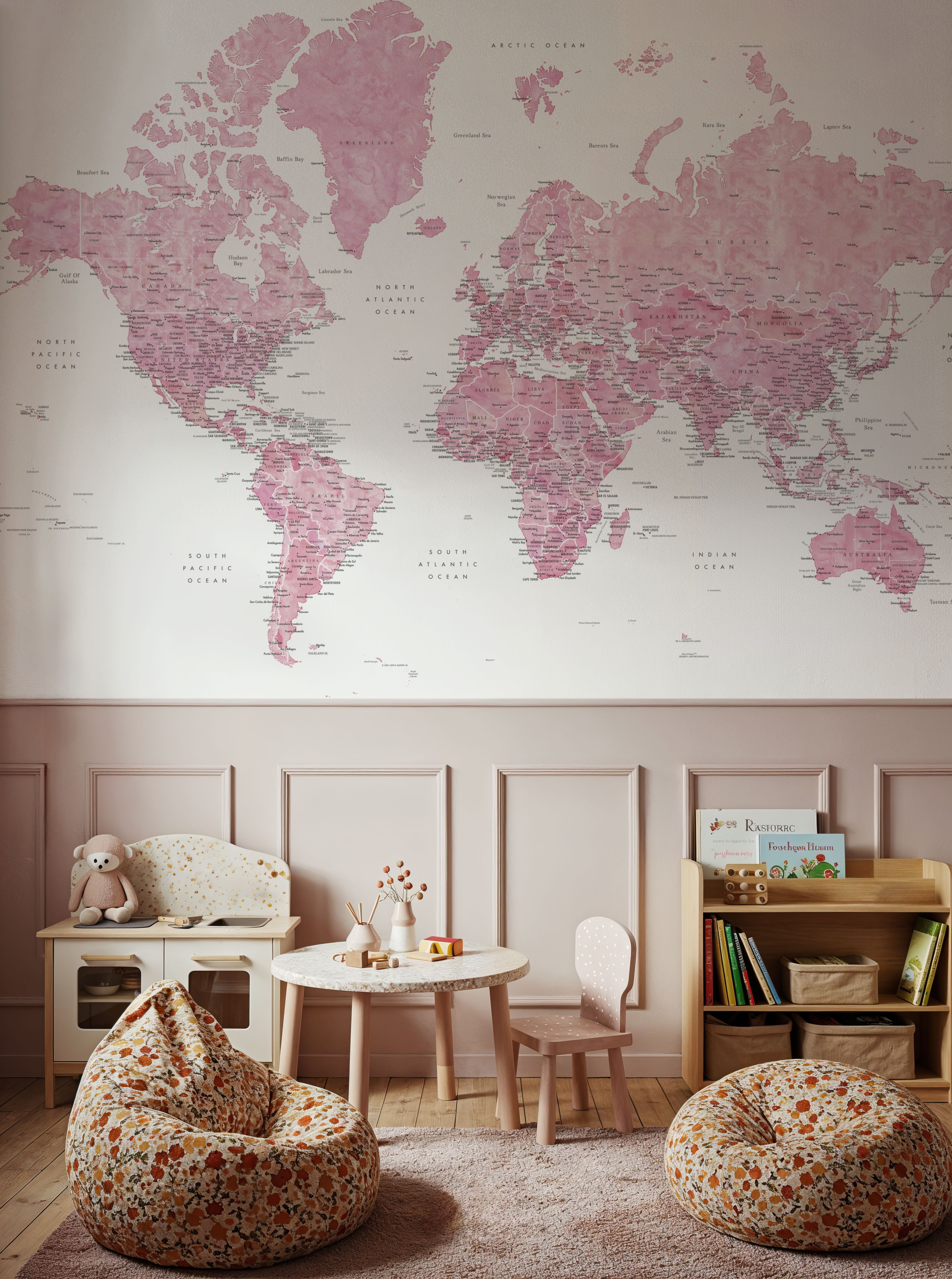 World Map Cities - Damla