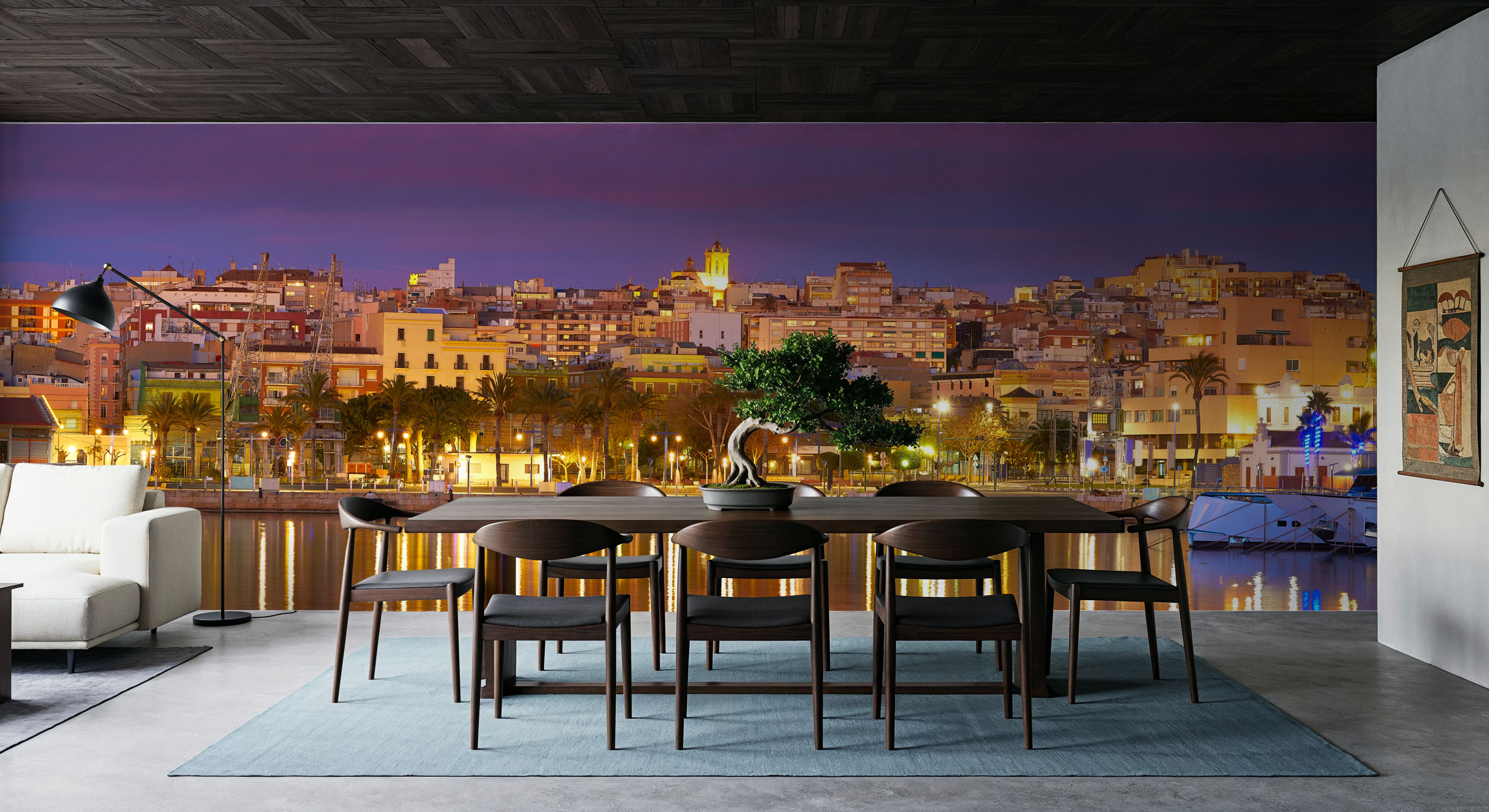 Tropical Harbor Twilight, Tapeten