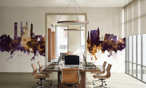 At Andrews Scotland Skyline Purple & Gold