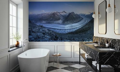 Aletsch Glacier Moon