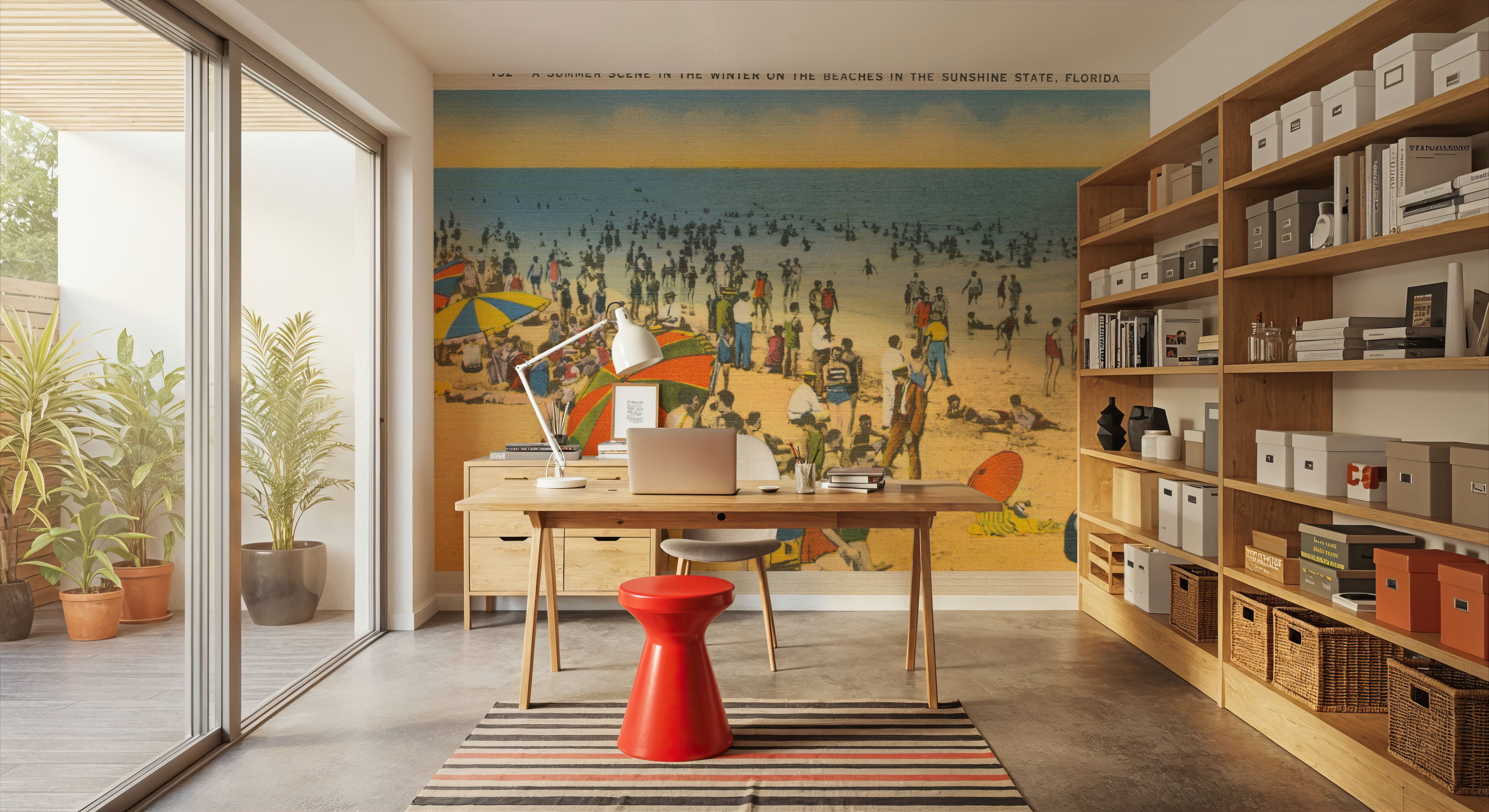 Winter Beach Postcard - Screenprint