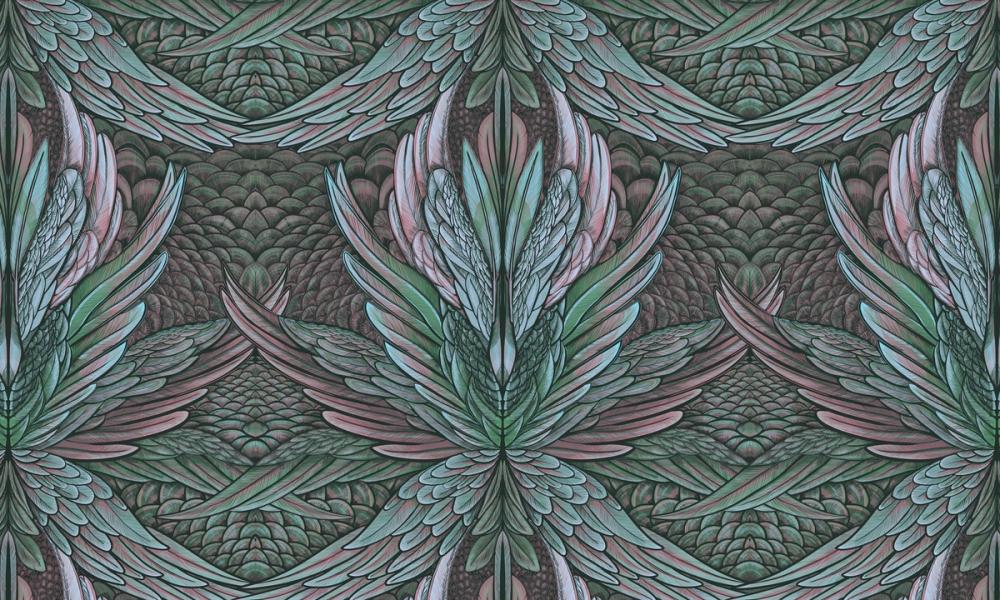 Irridescent Pink&Green