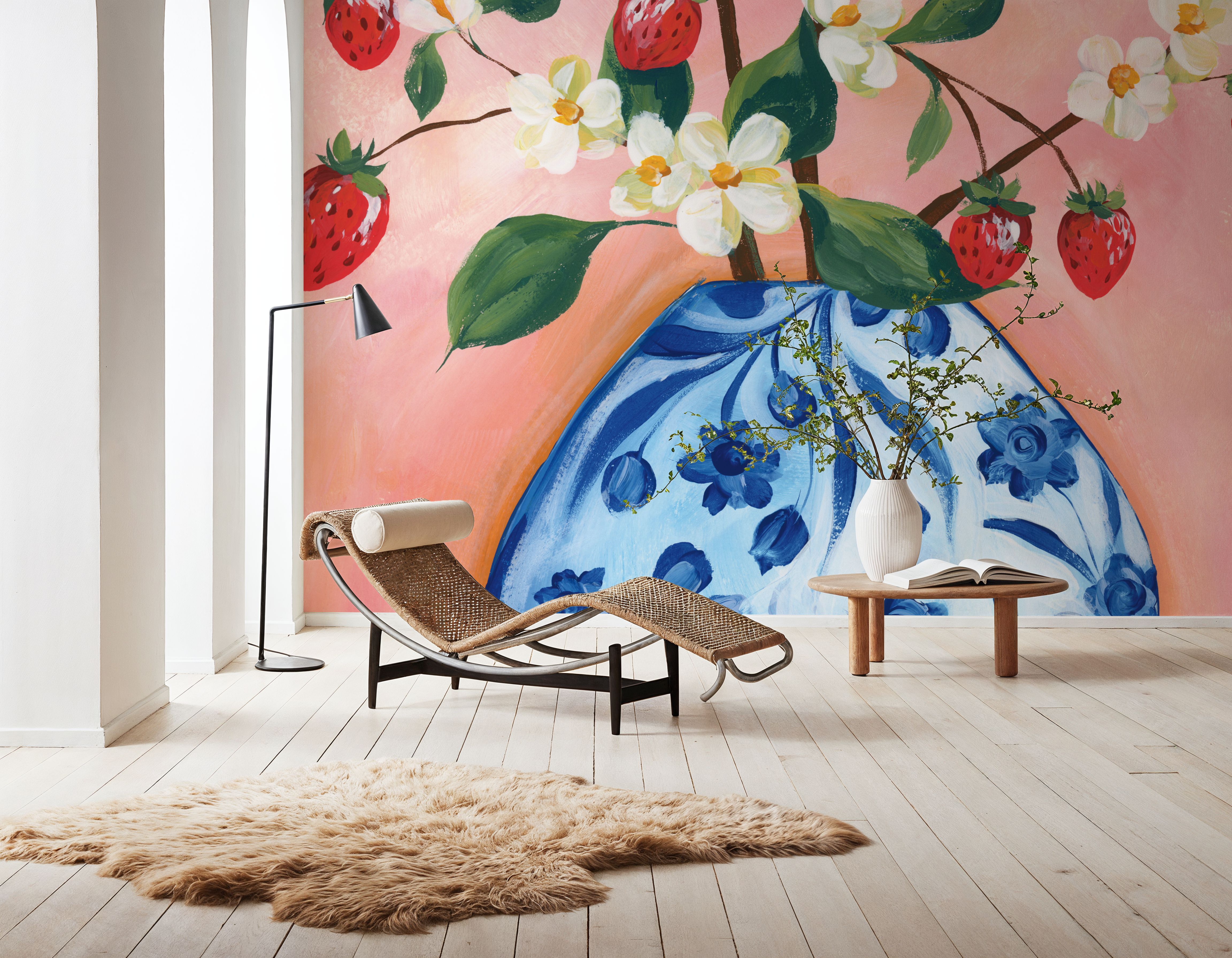 Blooming Strawberry Vase