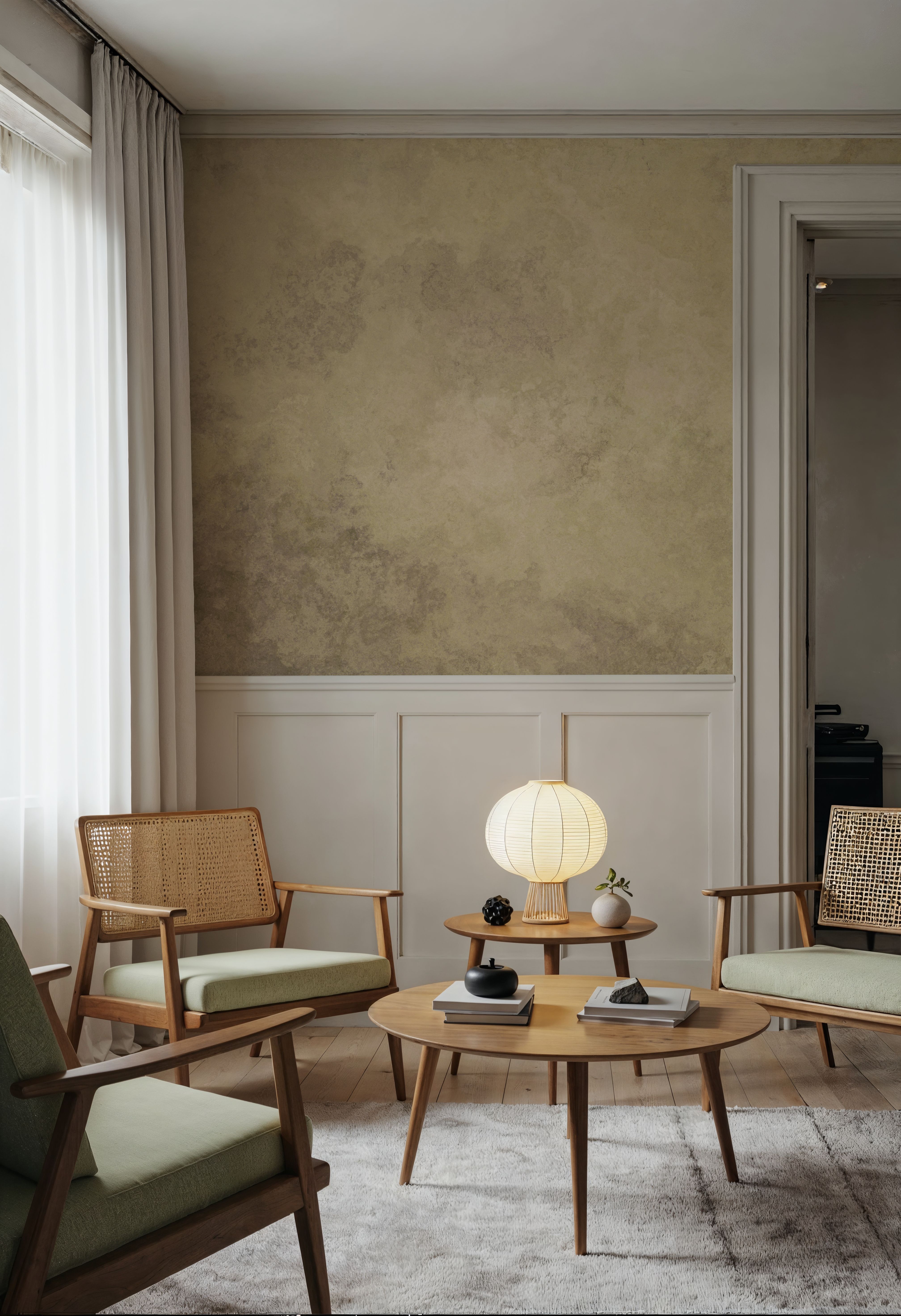 Subtle Plaster Wall, Butter Yellow