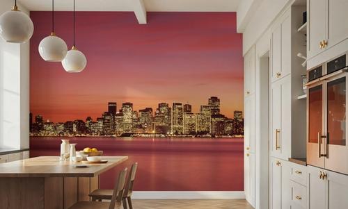 Red Gradient Twilight Metropolis