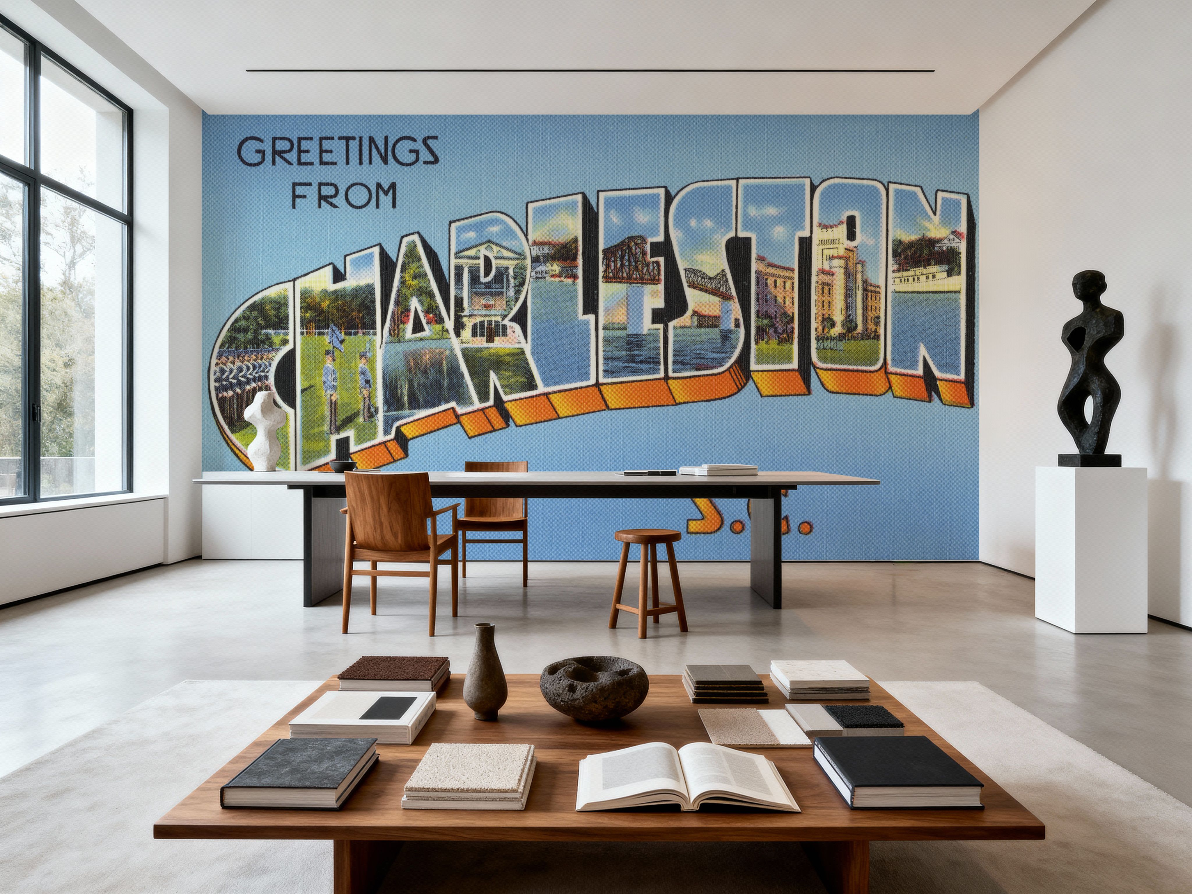 Greetings from Charleston - Screenprint Postcard