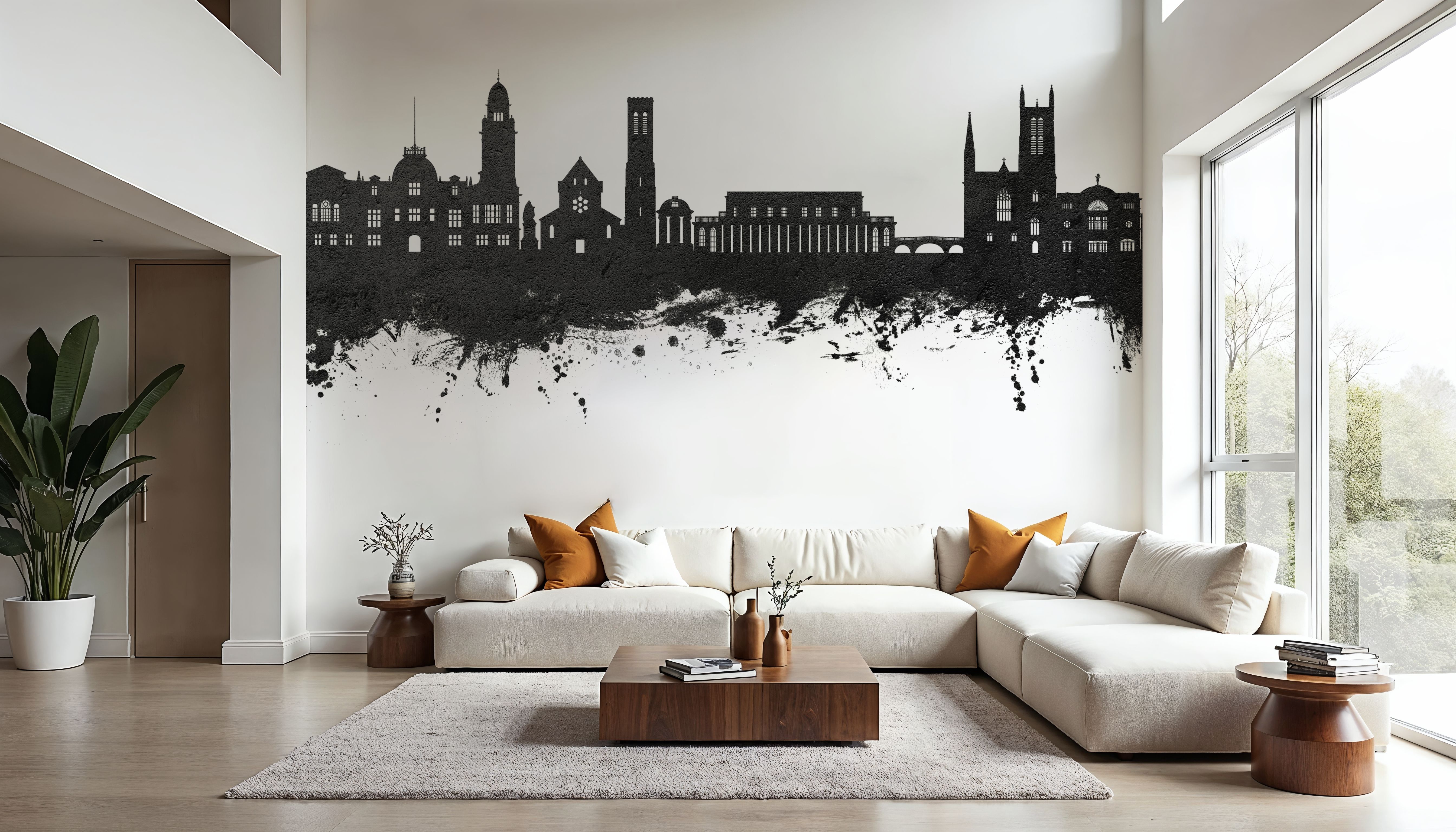 Royal Leamington Spa England Black & White, Wallpaper