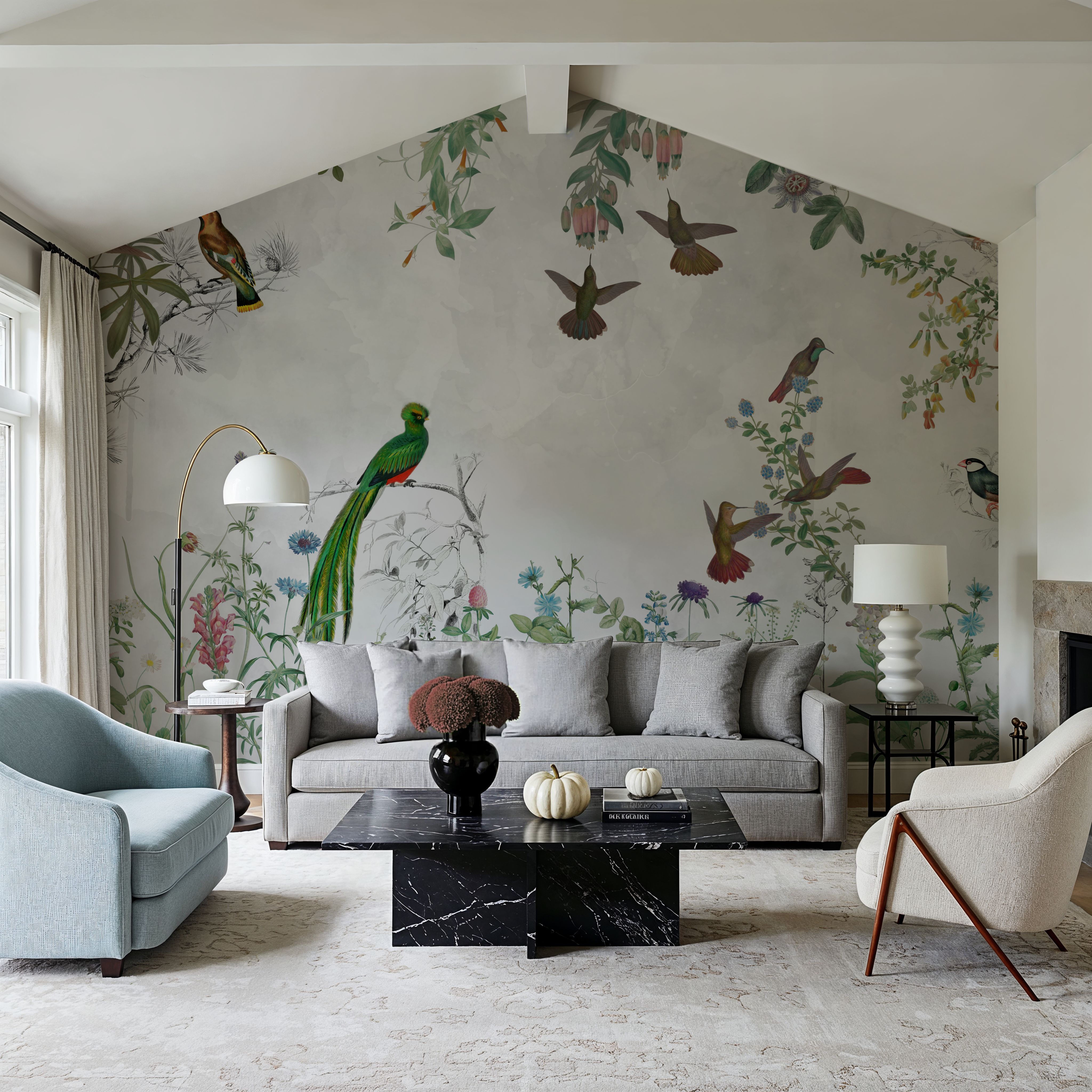 Fields of Birds and Flowers