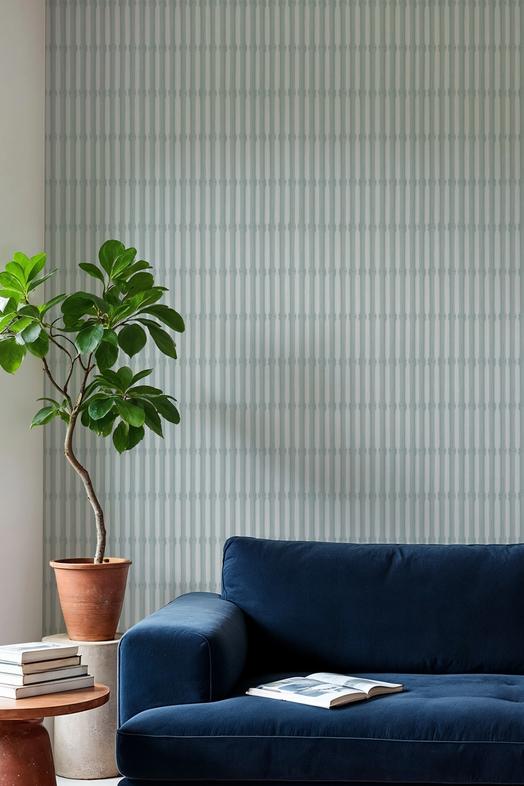 Bamboo Stripes, Duck Egg