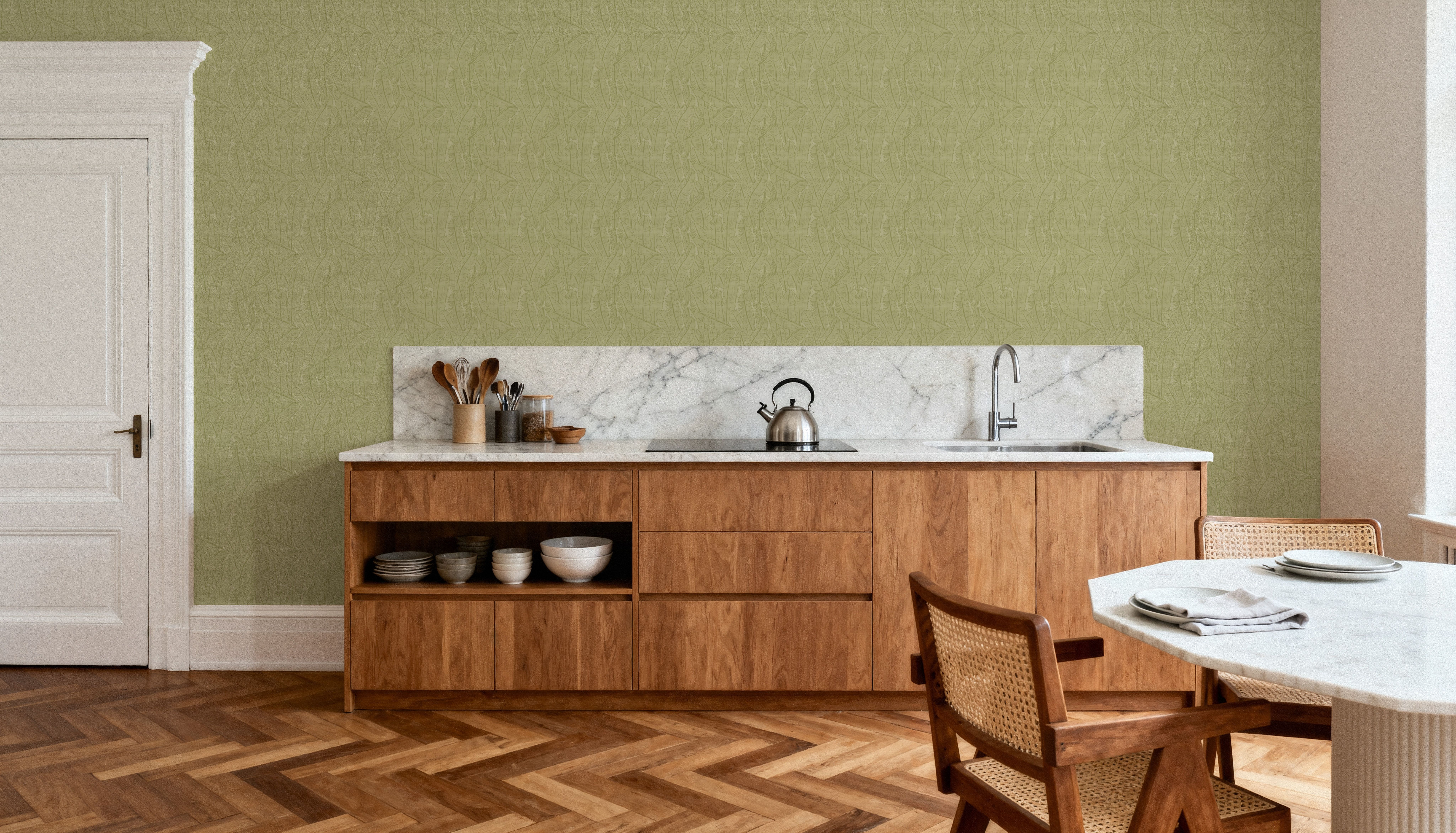 Banana Leaf Camo, Pistachio