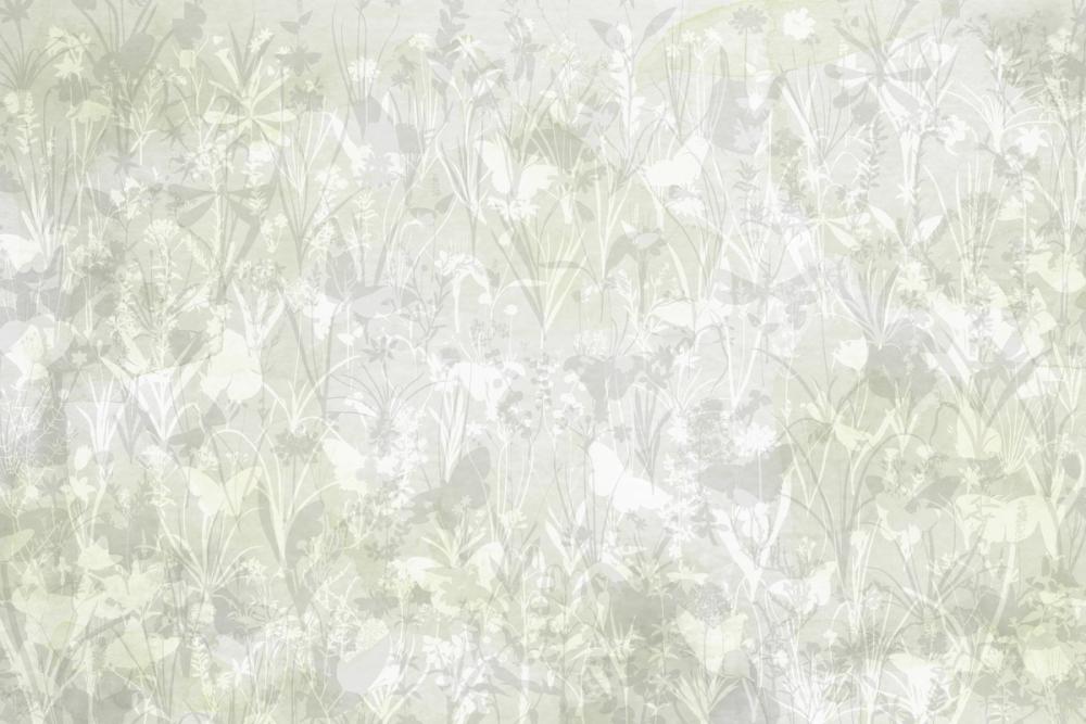 Herbals and Butterflies Double Silhouette Green