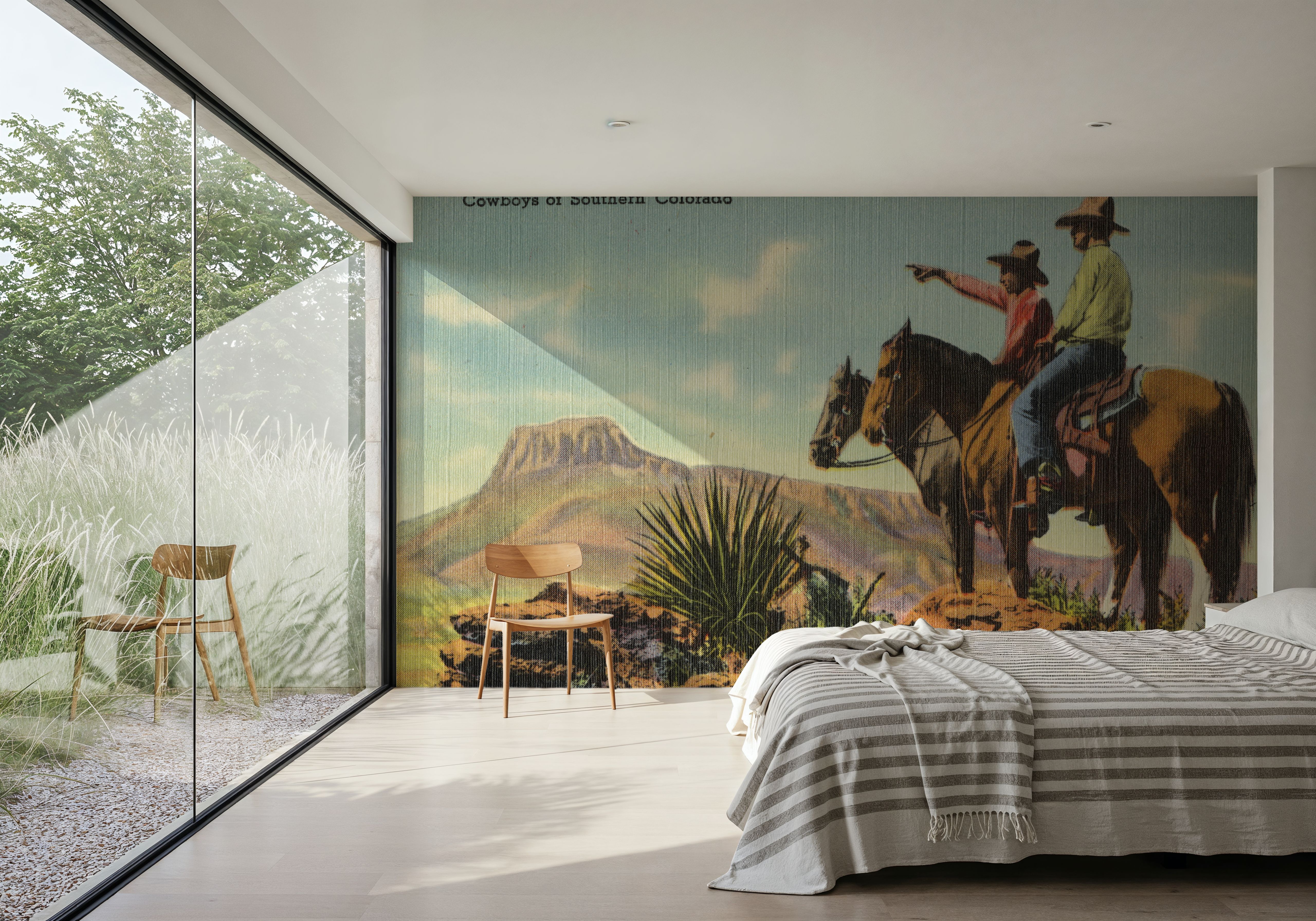 Greetings from Colorado Cowboys - Screenprint Postcard