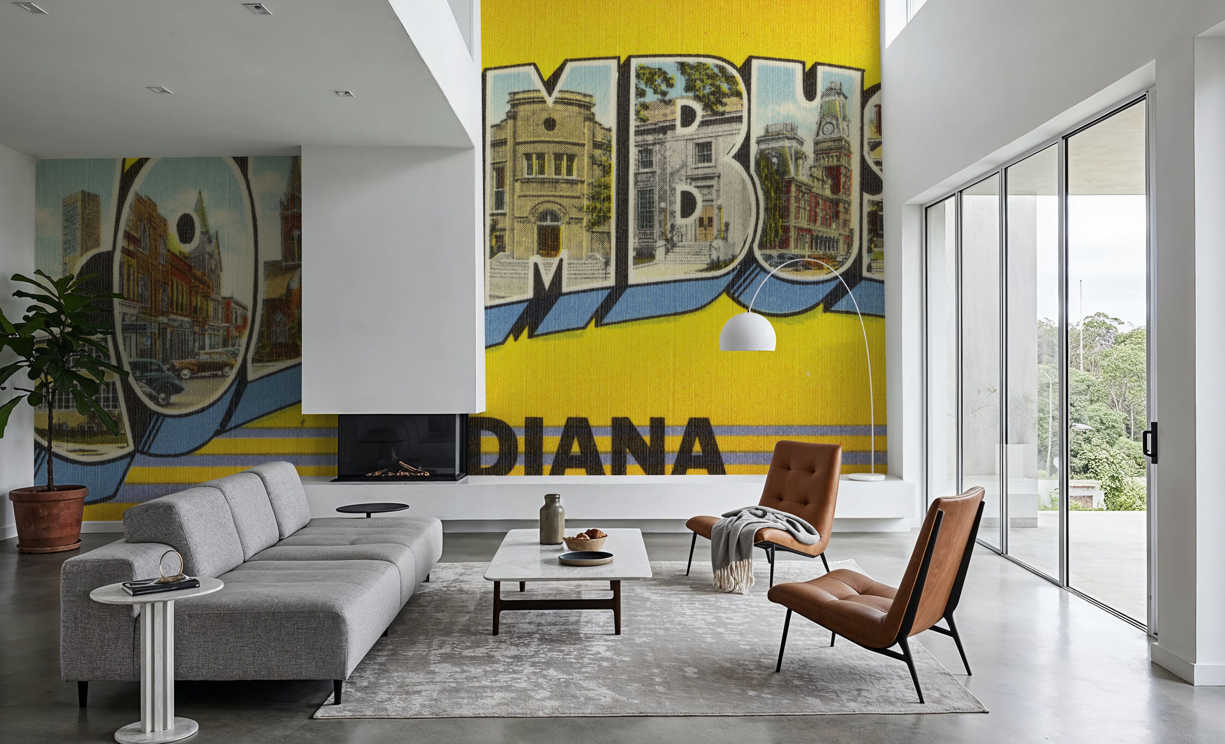 Greetings from Columbus - Screenprint Postcard