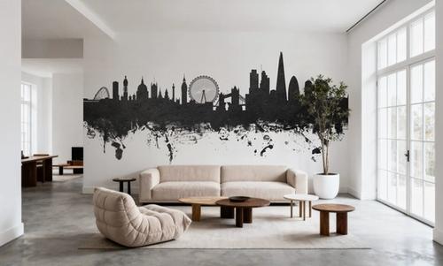London Skyline Black & White