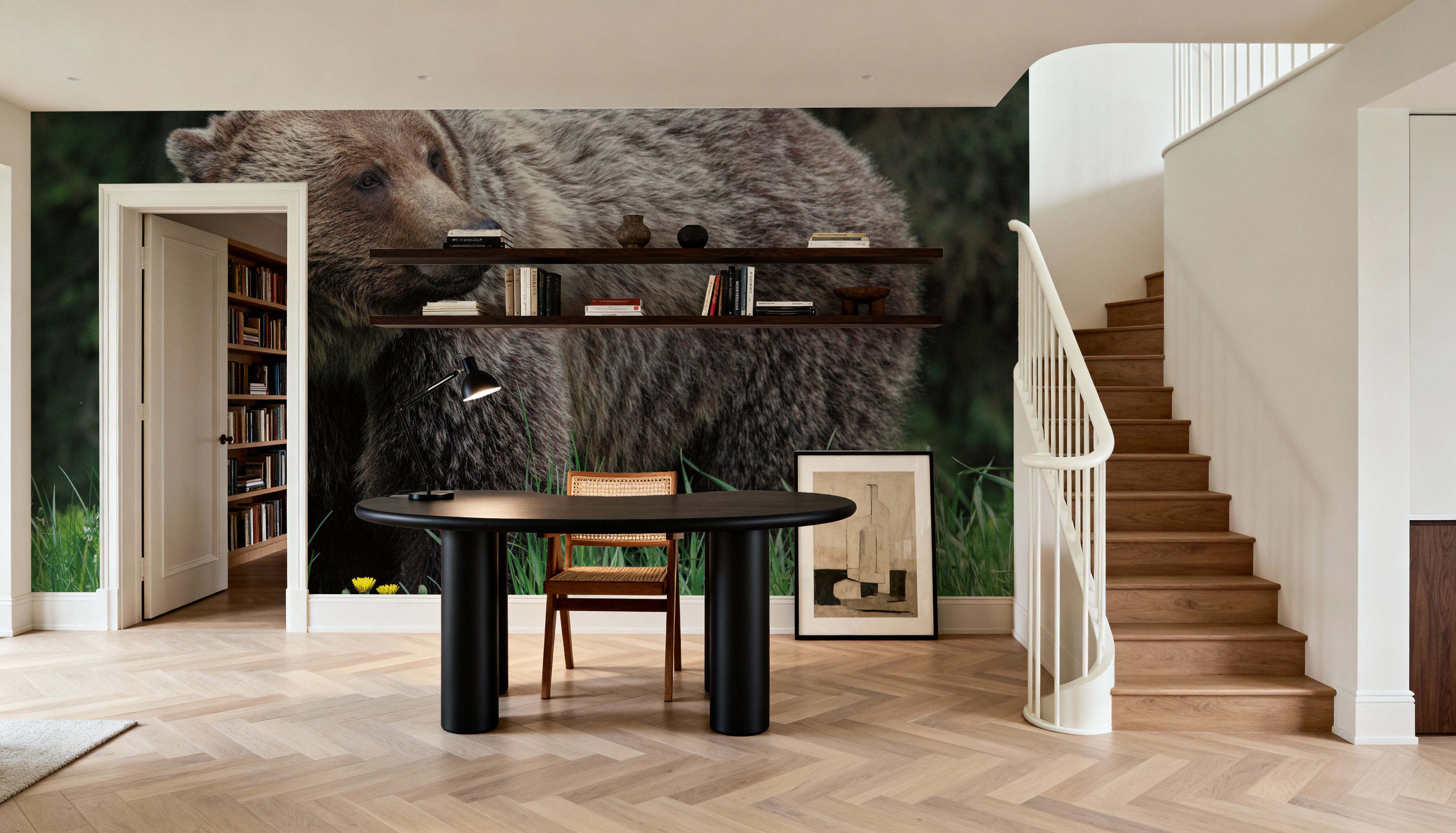 British Columbia Grizzly in a Field