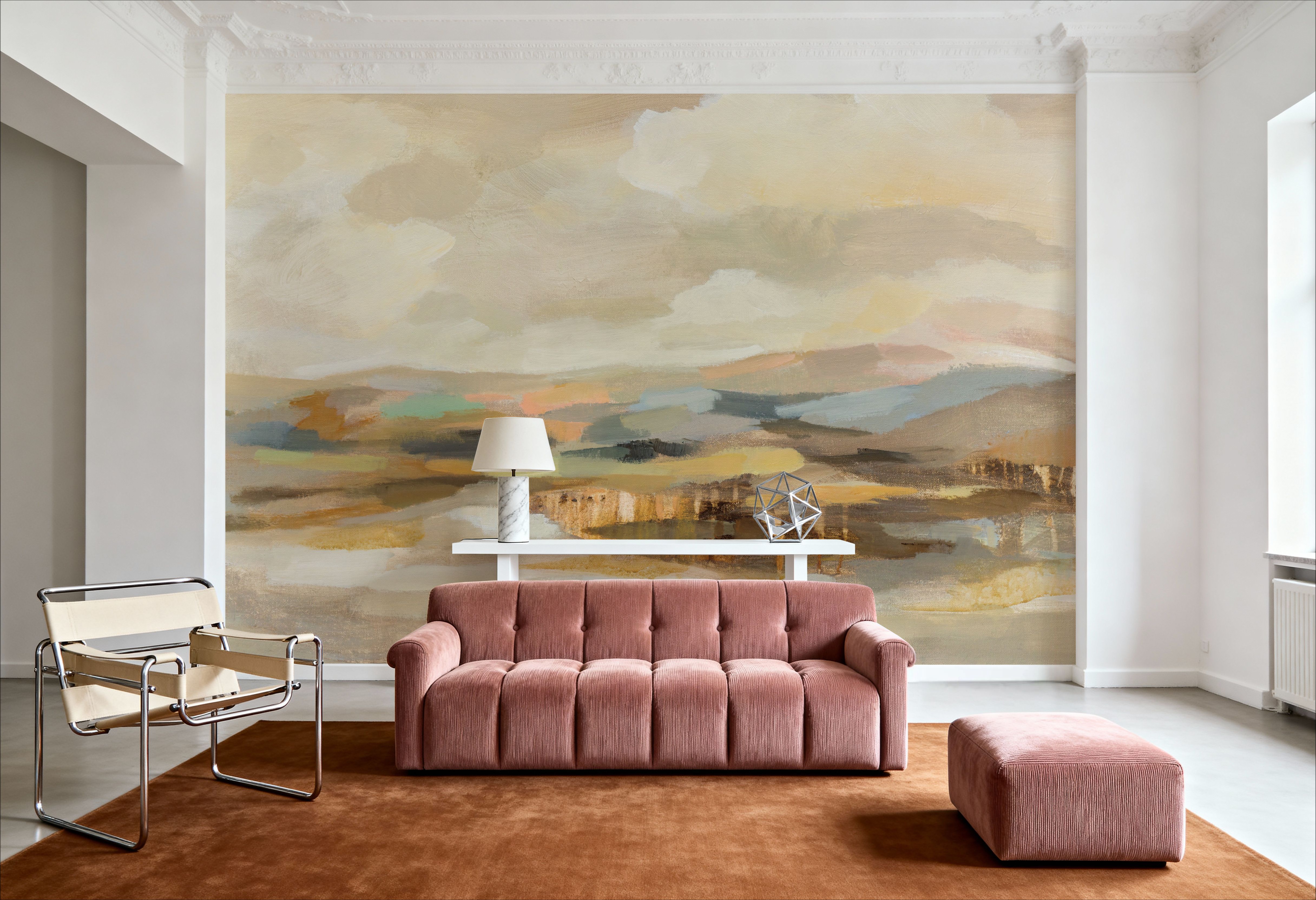 Subtle Hillside View, Behang