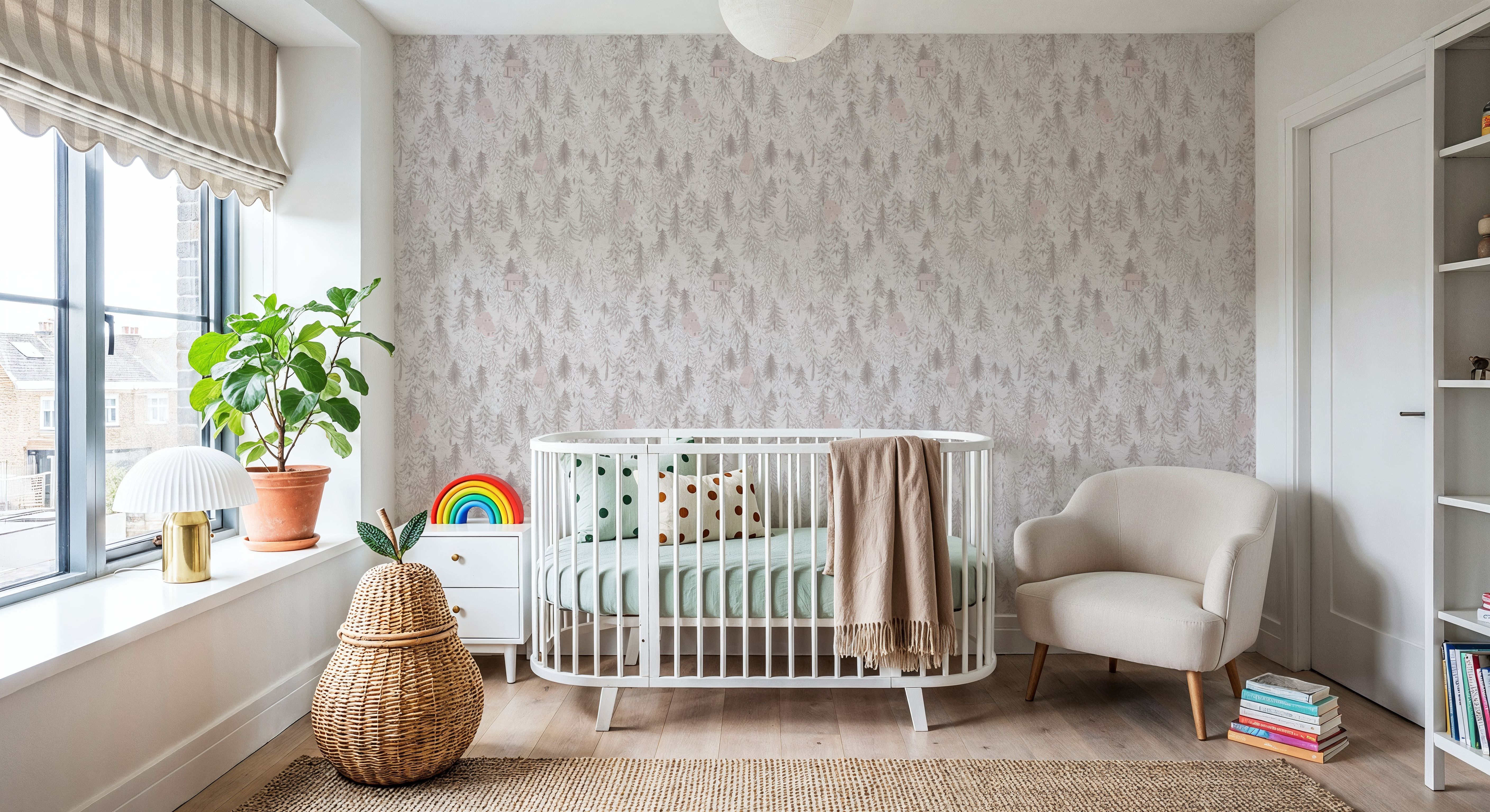 Forest Cabins, Blush Pink