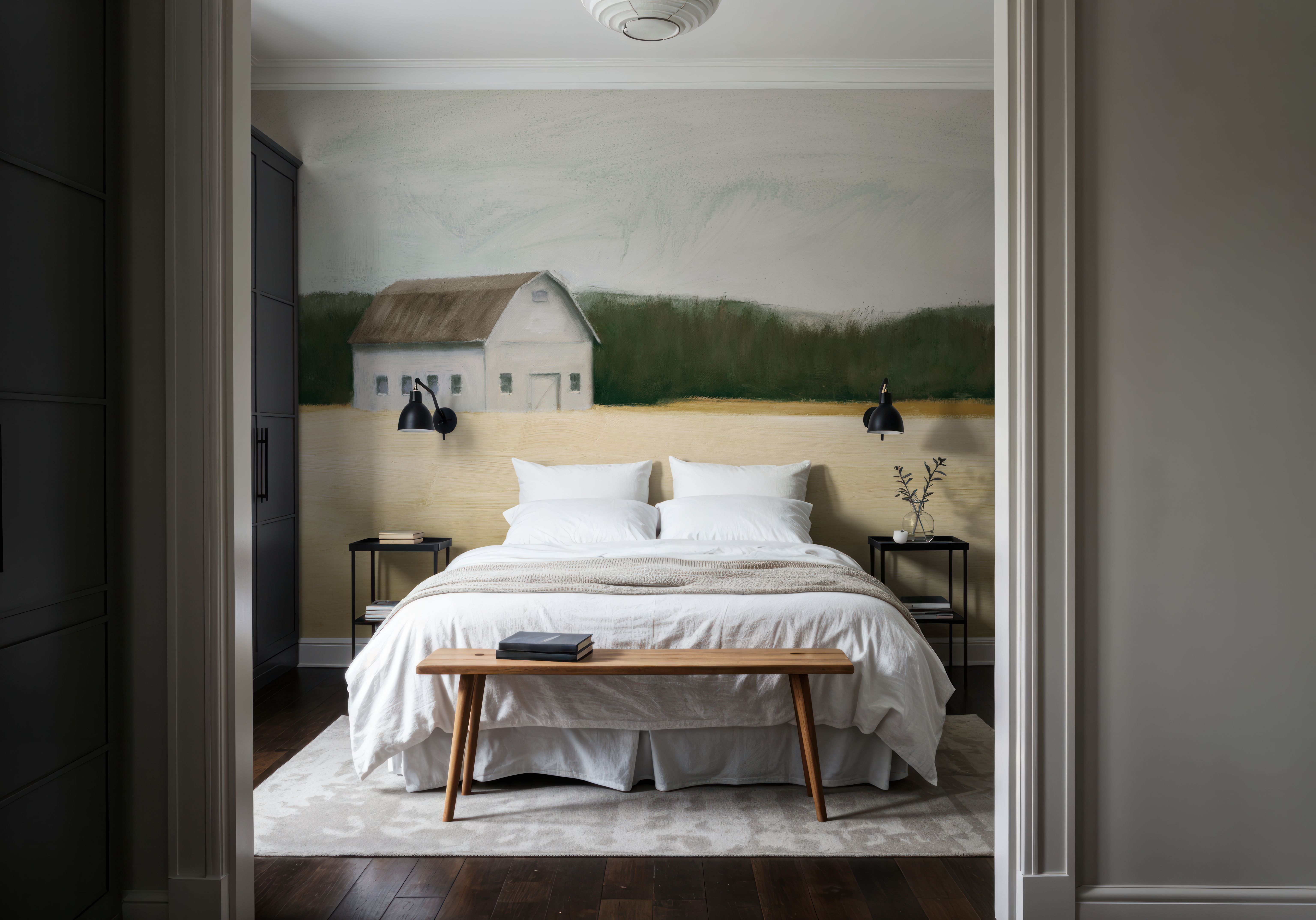 Spring Barn, Wallpaper