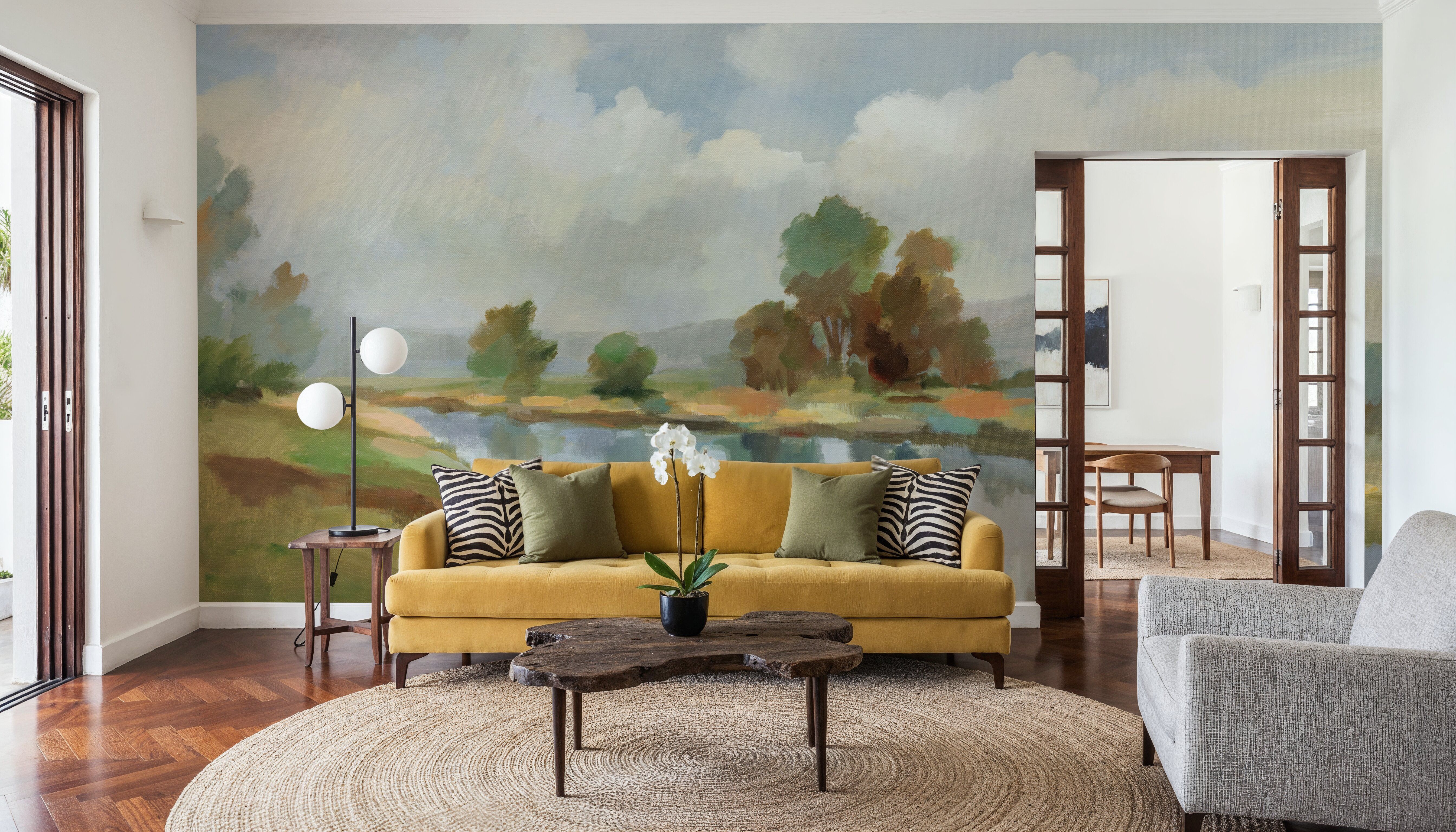 River and Clouds, Papel de parede