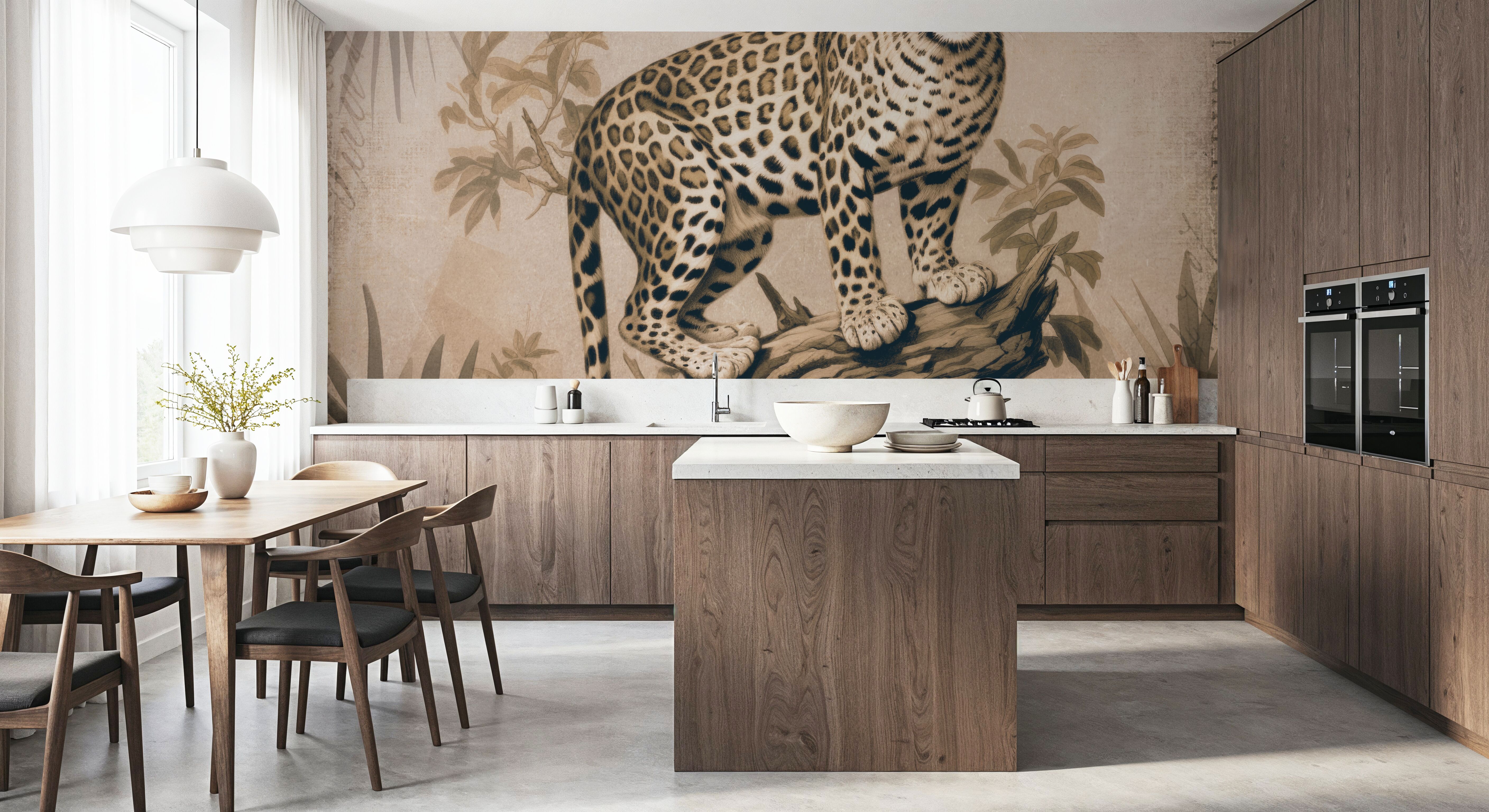 Cheetahs Exotic Jungle Monochrome