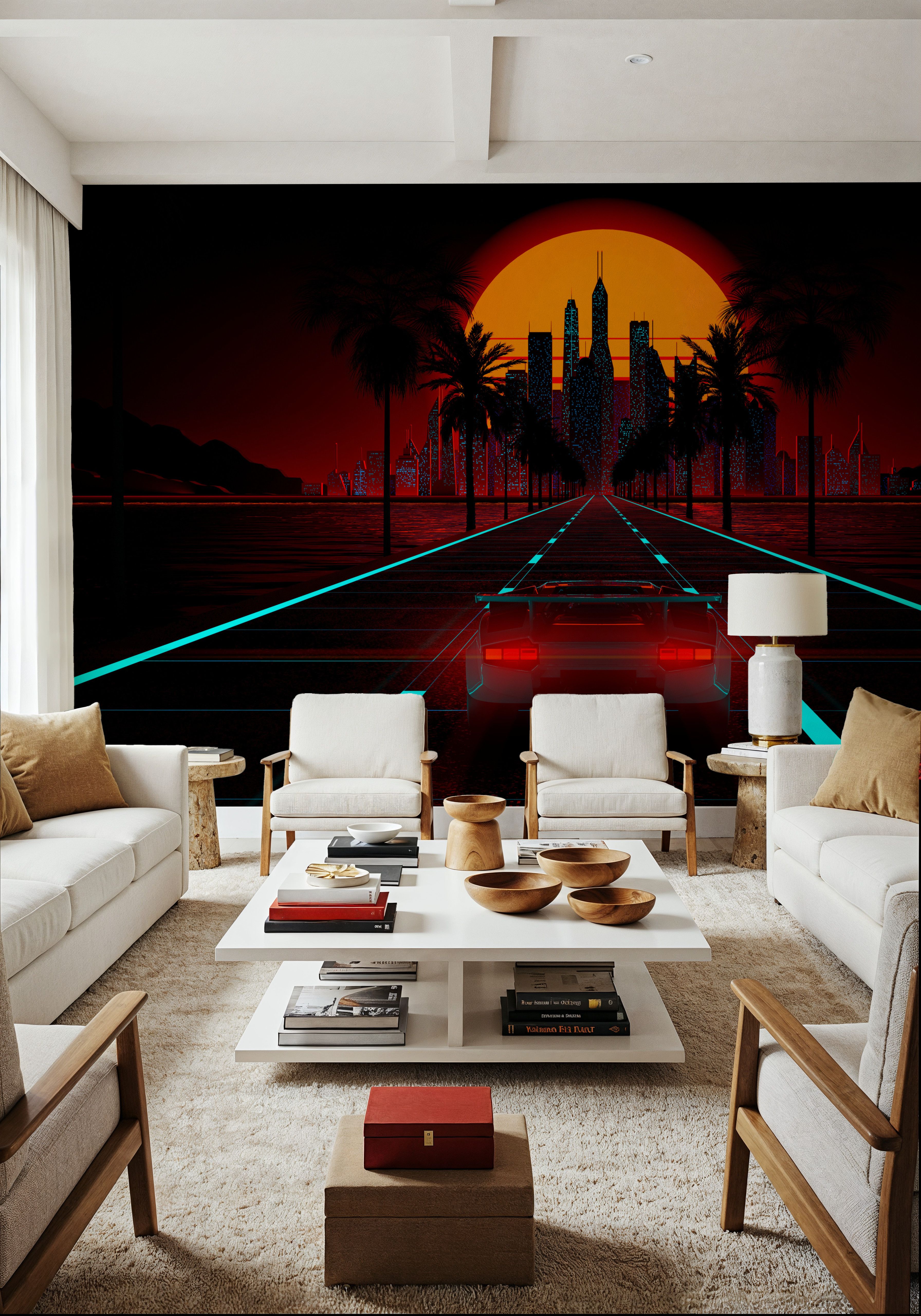 Fotomurale - Life in Stereo - Metropoli Fantascienza - Scale e Corridoi - Wallism Italia - Incollare al muro o Autoadesivo