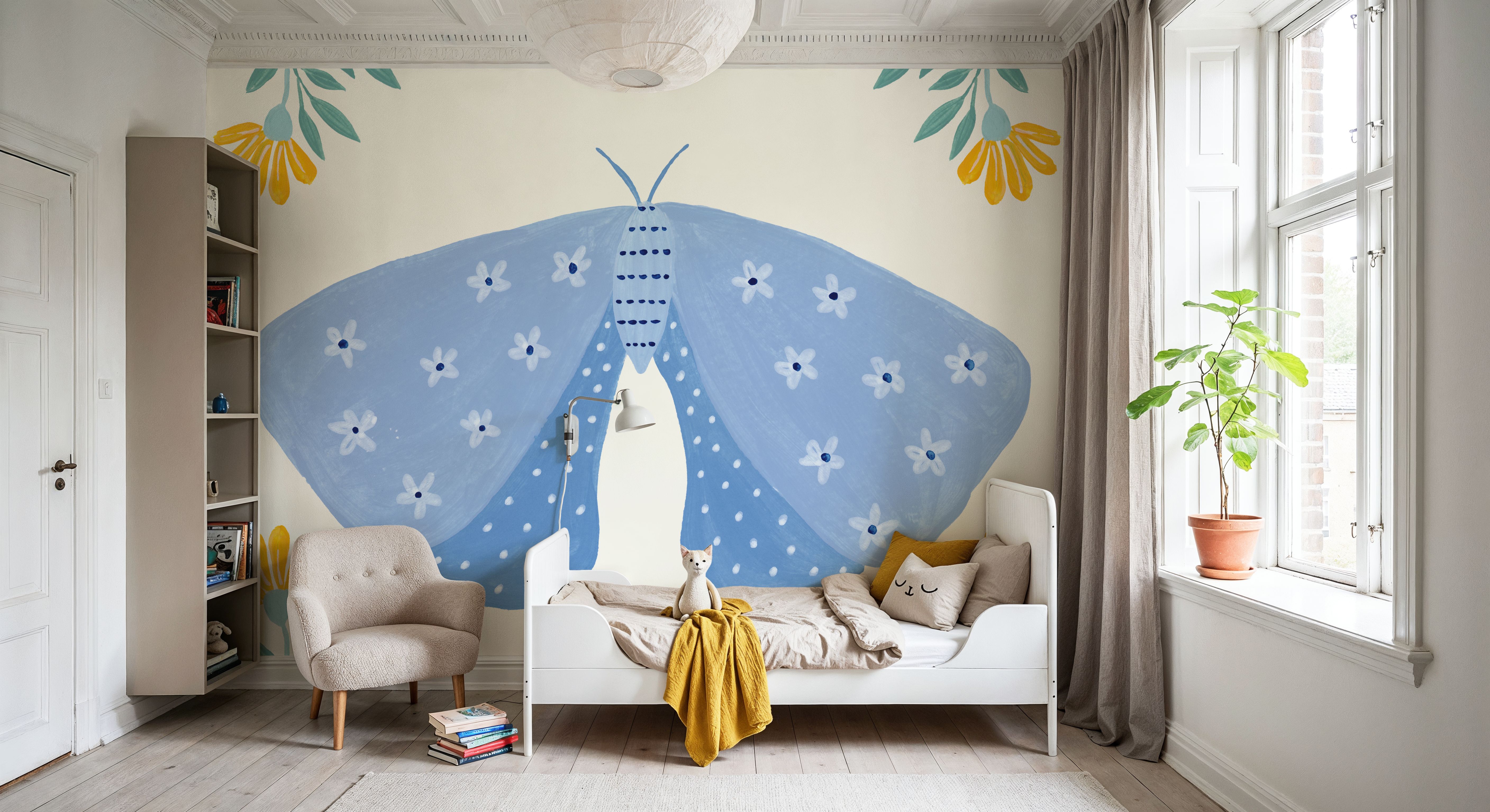 Folk Butterfly V, Carte da parati