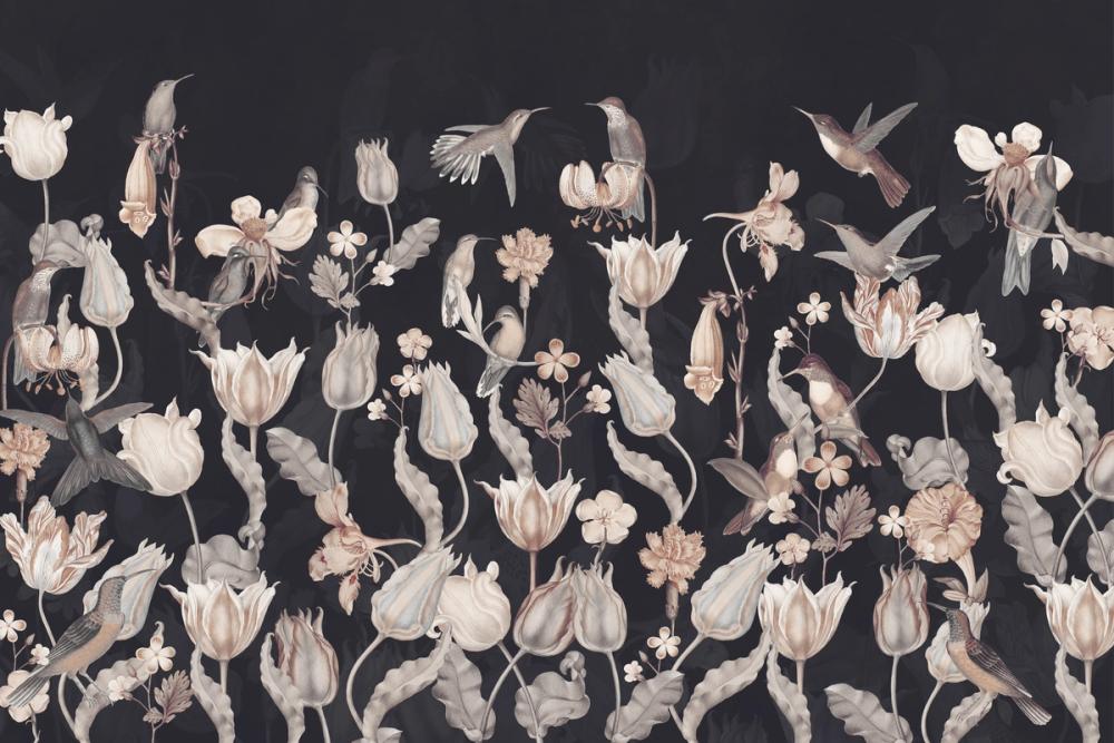 Tulips & Birds, Midnight