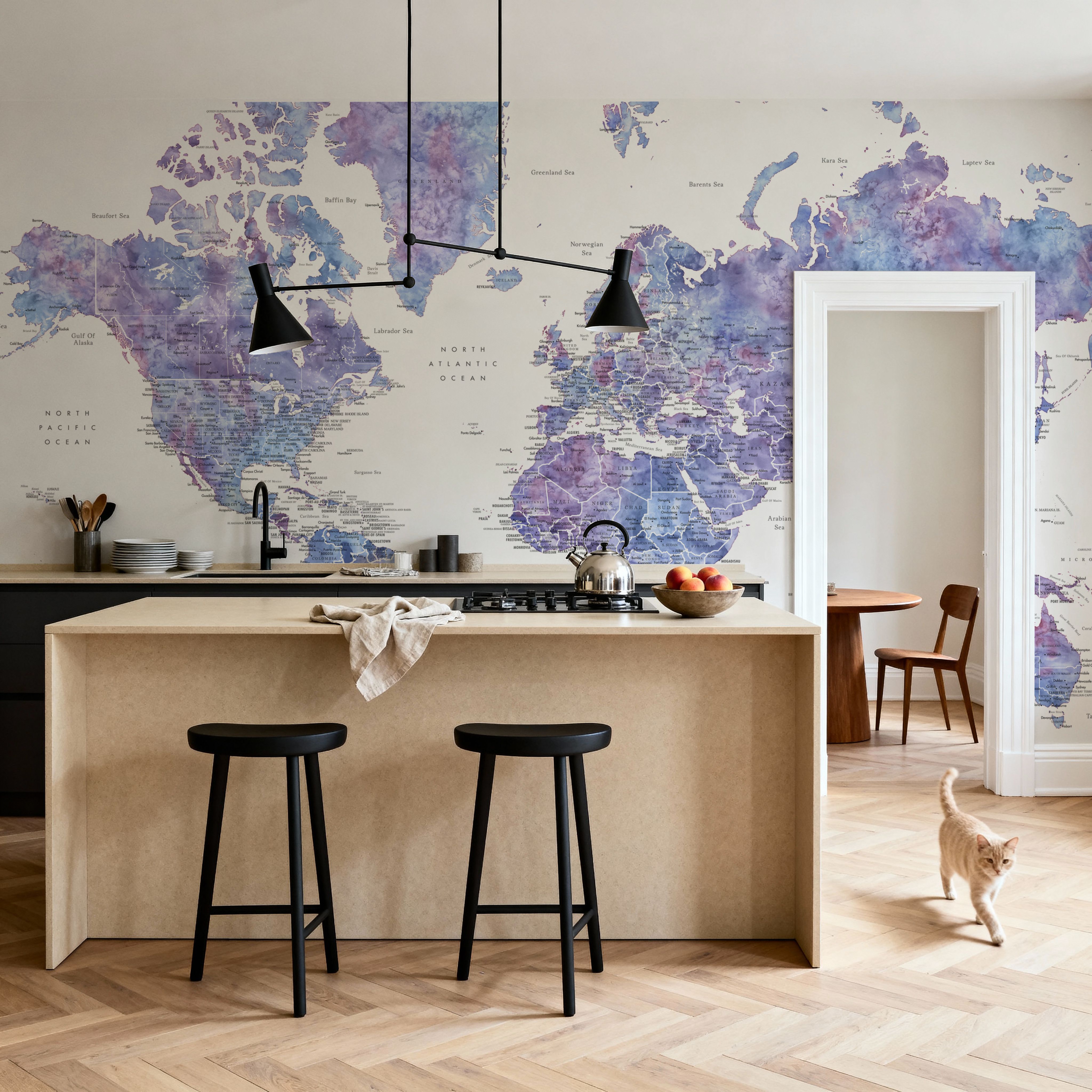 World Map Cities - Raul