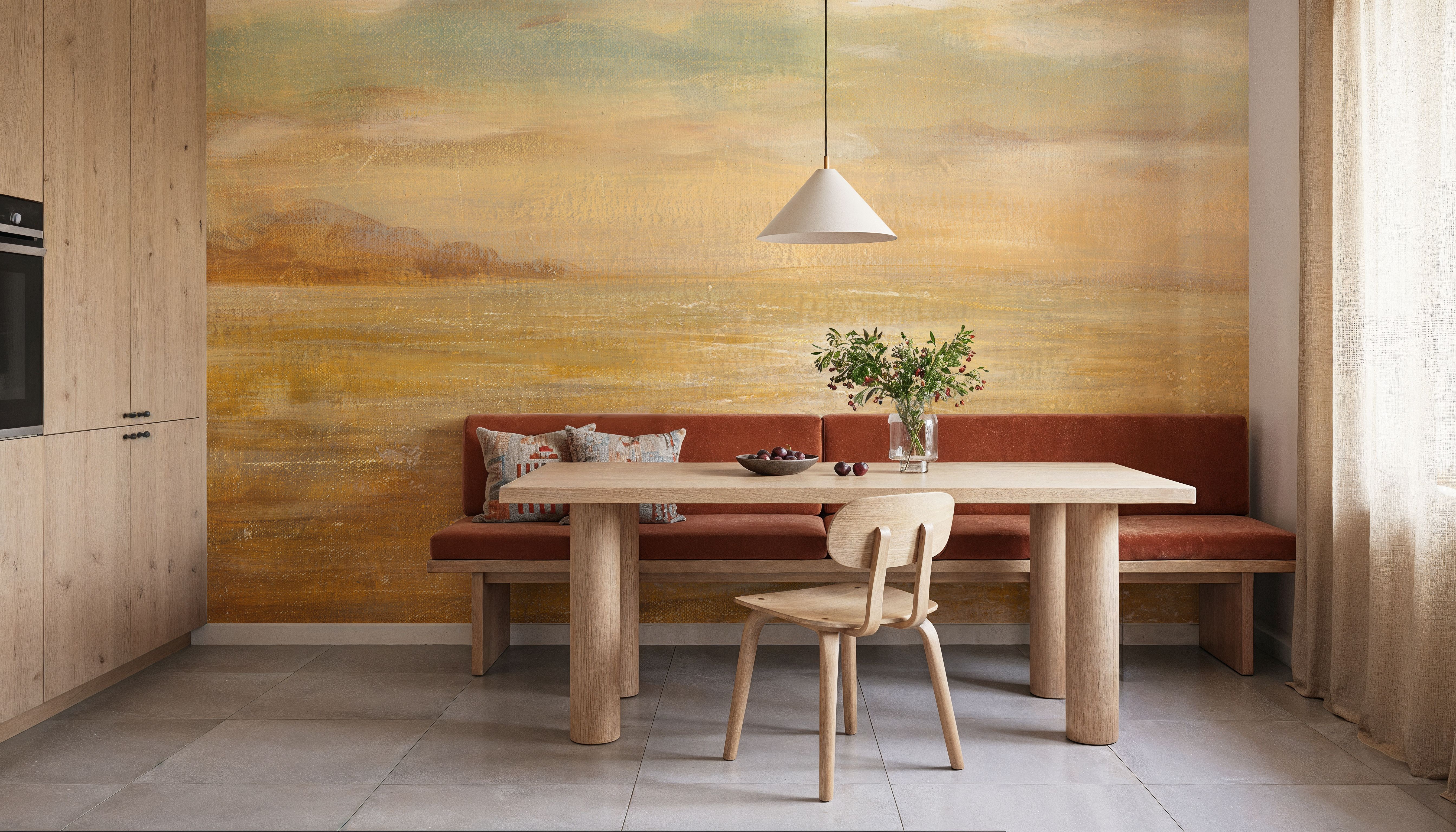 Serene Sea II Gold, Papel pintado